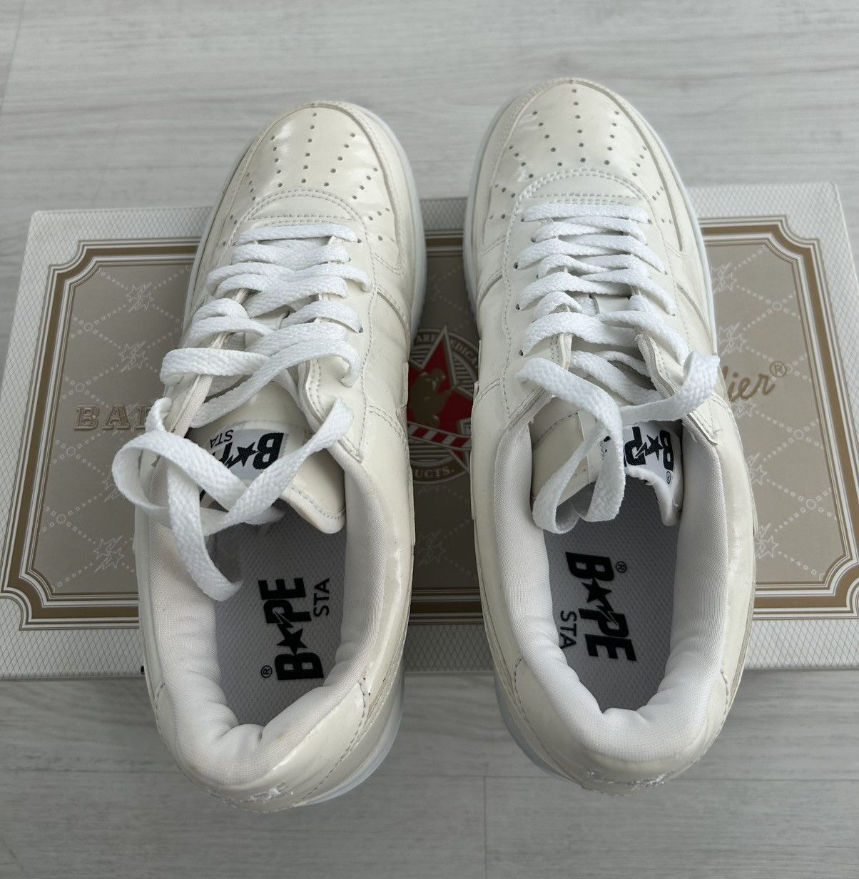 Bape VERY RARE OG 2001 A BATHING APE 1ST PATENT LEATHER BAPESTA Size US 9 / EU 42 - 8 Thumbnail