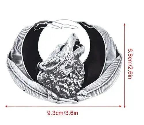 Other Wolf Head Belt Buckle Size ONE SIZE - 3 Thumbnail