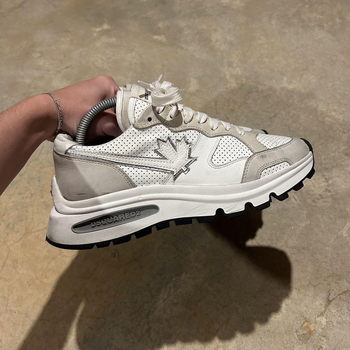 Designer × Dsquared2 Dsquared2 Stretched Leaf Running Trainers EU 40 Size US 7 / EU 40 - 6 Thumbnail