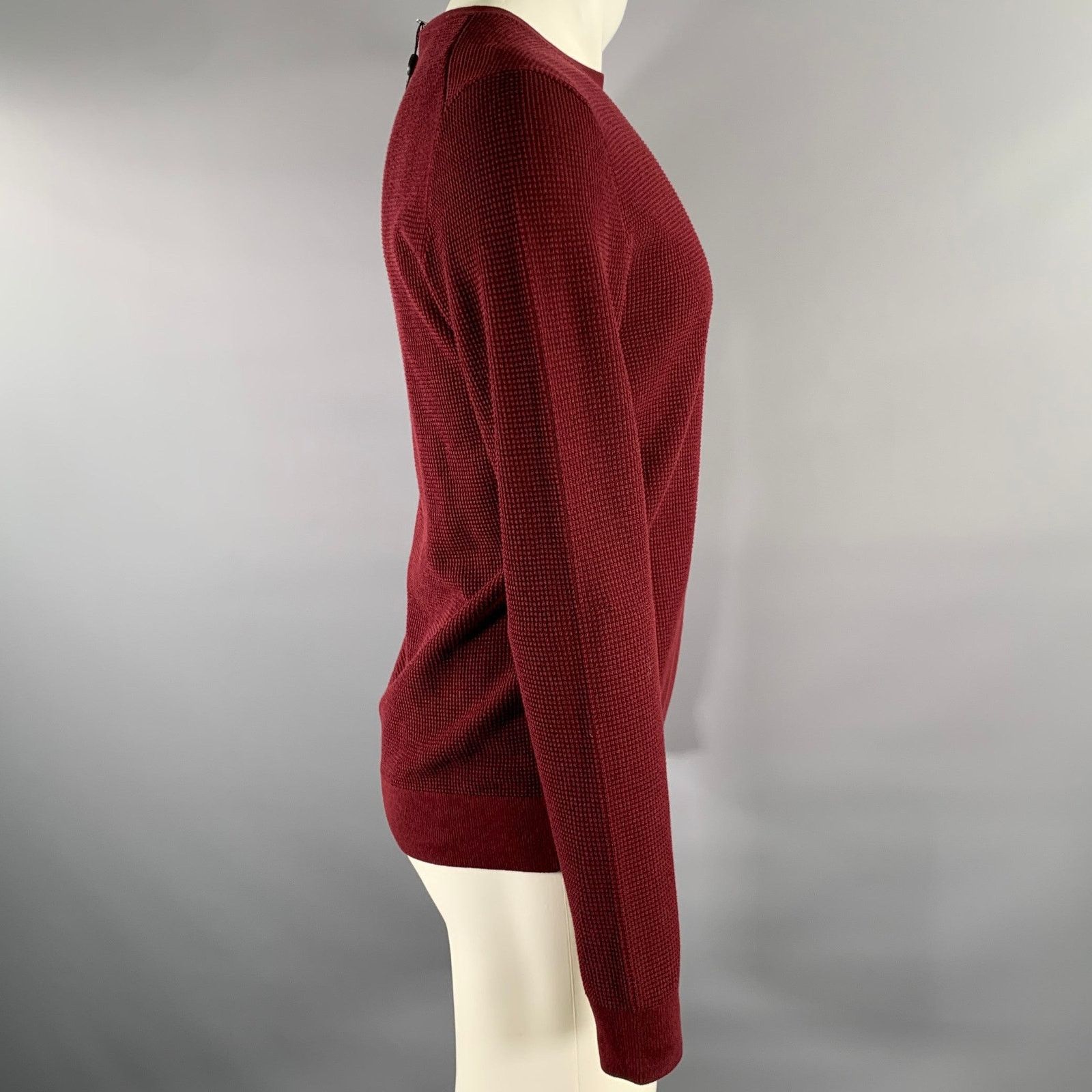 PURIFICATION GARCIA PURIFCACION GARCIA S Burgundy Waffle Knit L/S Shirt Size US S / EU 44-46 / 1 - 3 Thumbnail