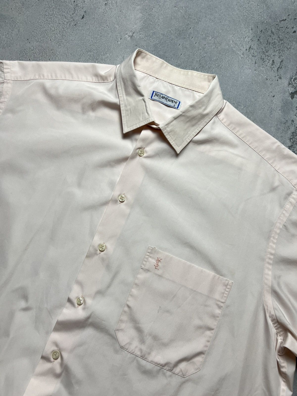 Yves Saint Laurent YSL Shirt Cotton Yves Saint Laurent Summer Shirtsleeve 90s Size US XXL / EU 58 / 5 - 16 Thumbnail