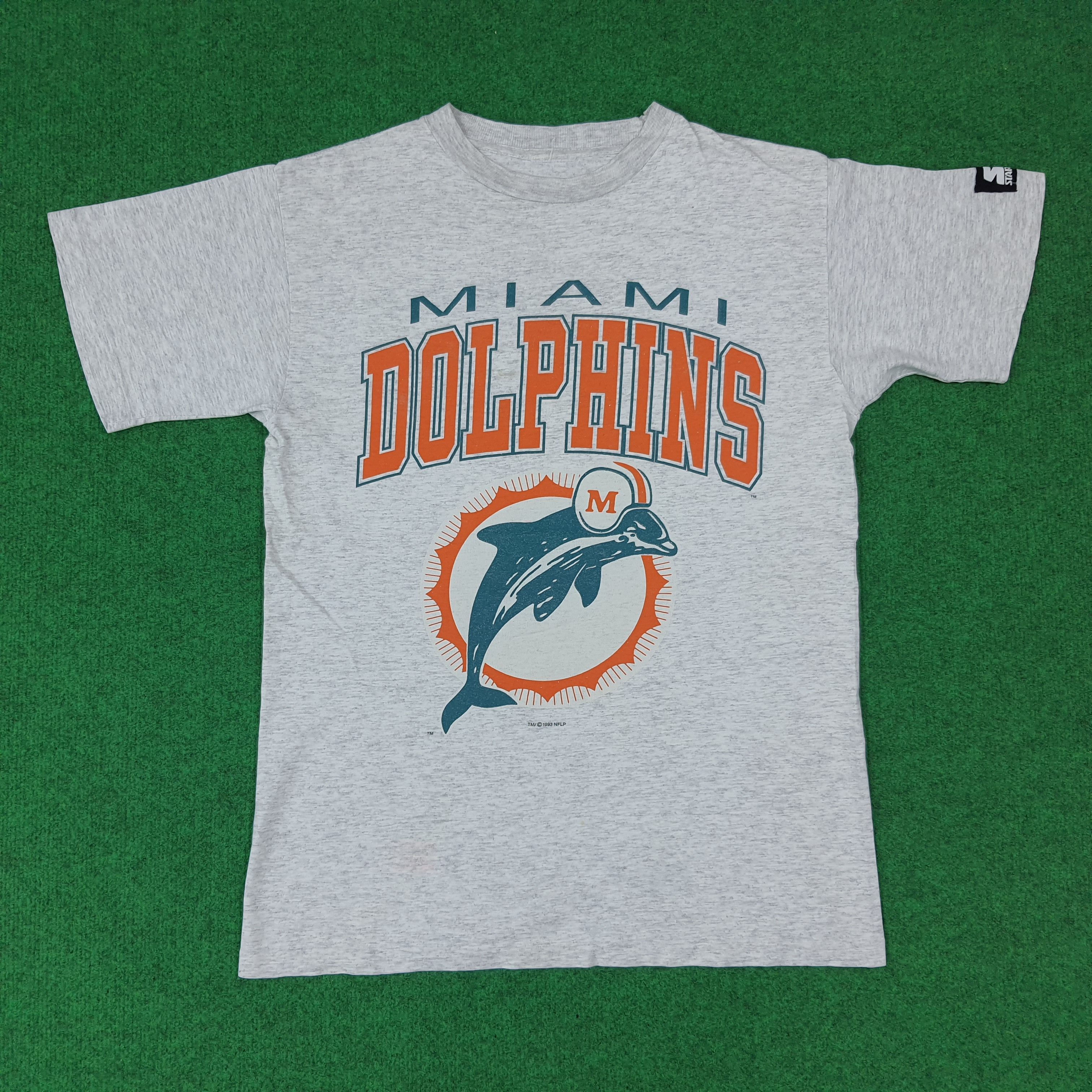 Starter Vintage 90s Miami Dolphins NFL Single Stitch Tshirt C276N80 Size US M / EU 48-50 / 2 - 1 Thumbnail