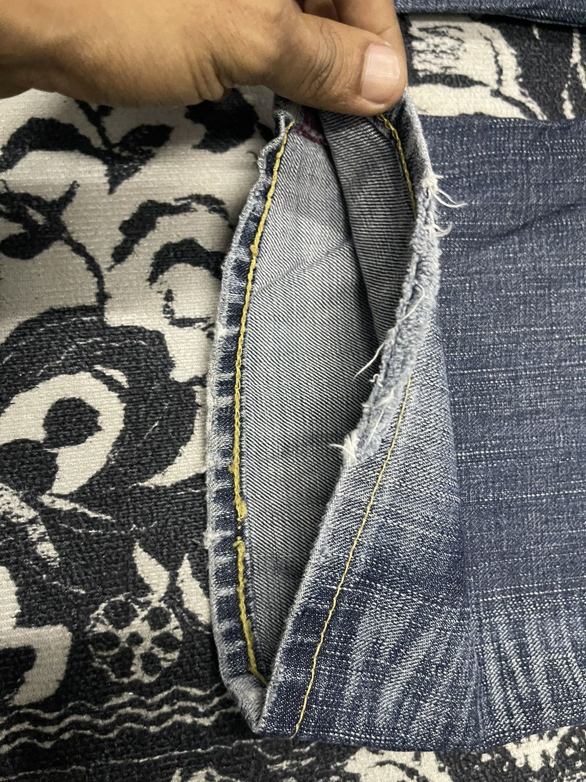 2000s EDWIN 503 BLUETRIP EDGELINE DISTRESSED JEANS