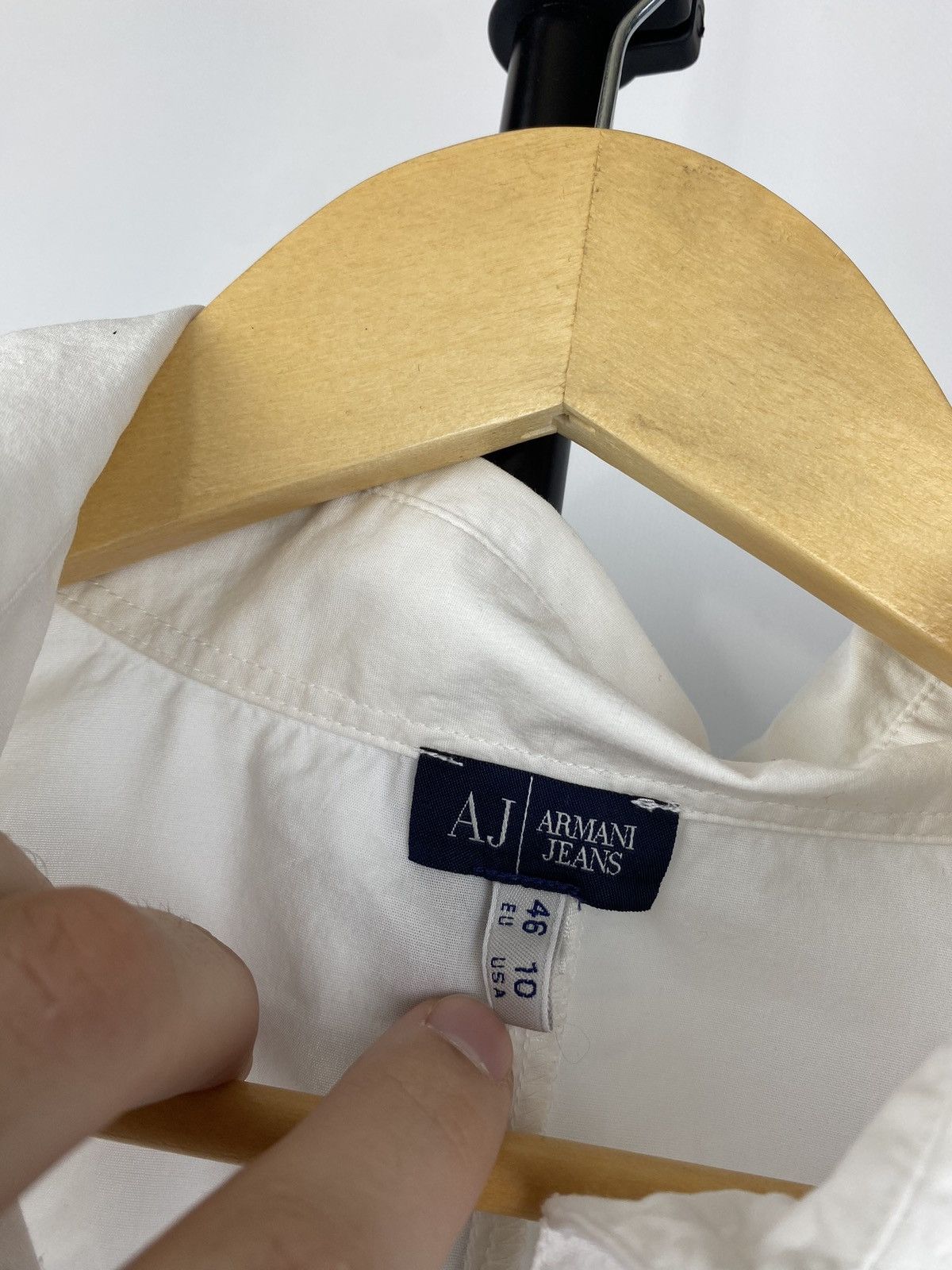 Designer × Giorgio Armani × Vintage 🔥Giorgio Armani Jeans Asymmetrical Womens Shirt Rare Grail Size L / US 10 / IT 46 - 3 Thumbnail