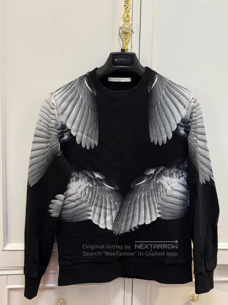 Givenchy Givenchy Black winged sweatshirt Size US S / EU 44-46 / 1 - 1 Thumbnail