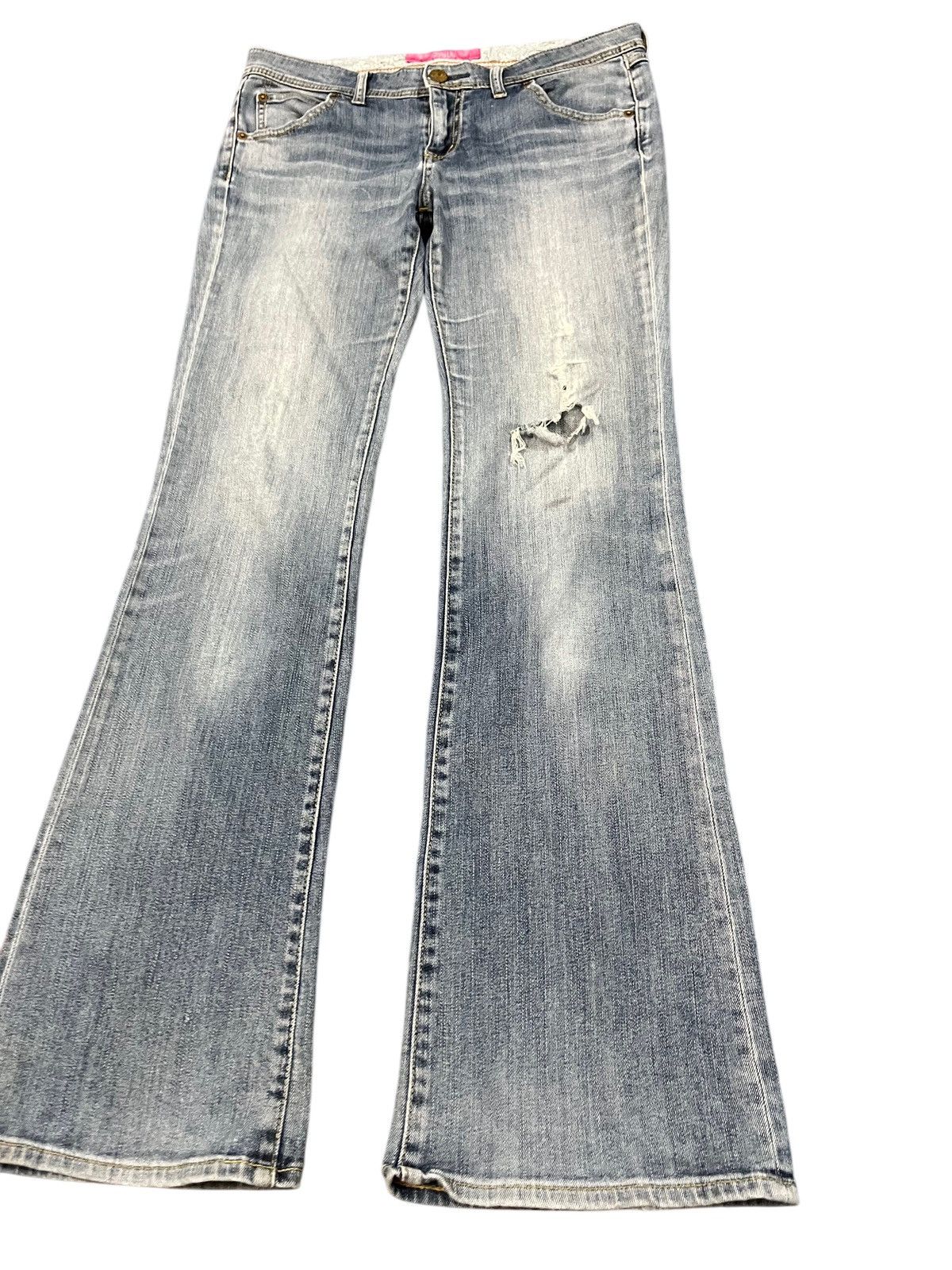 Jun Takahashi Vintage Uniqlo Style Up Flare Denim Size US 34 / EU 50 - 3 Thumbnail