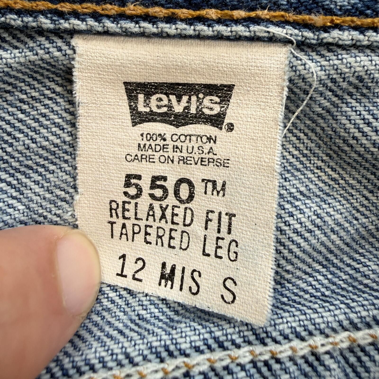 Levi's Vintage Levis 550 Relaxed Fit Tapered Leg Jeans 29 USA Y2K Size 29" - 5 Thumbnail