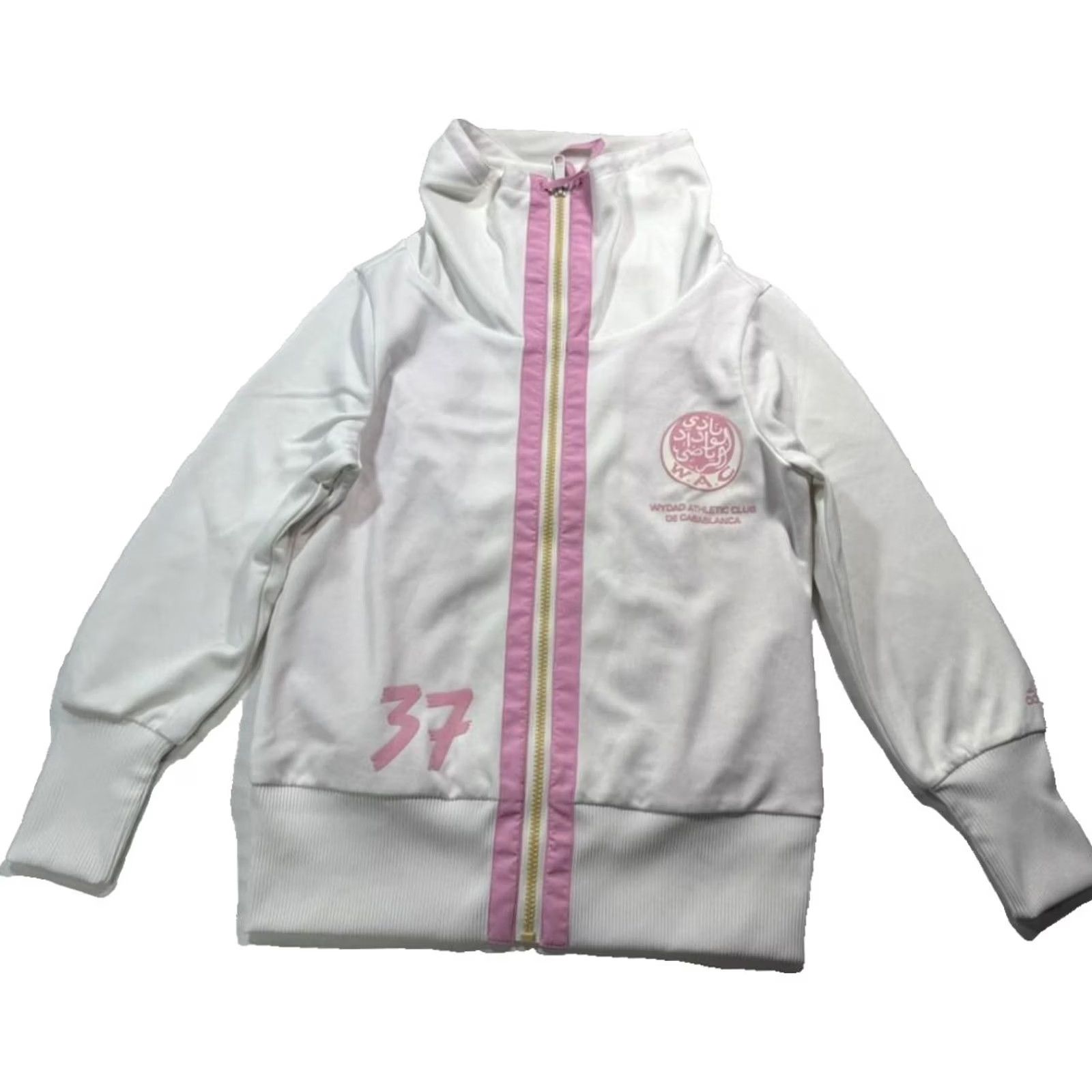 Adidas Adidas Wydad Casablanca FC Jacket for Women XL White Polyester Logo - Regular Fit, Size XL, Women's Jacket Size XL / US 12-14 / IT 48-50 - 2 Thumbnail