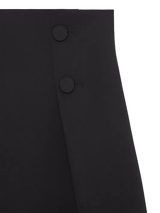 Givenchy o1w1db10325 Midi Button Dress in Black Size 27" / US 4 / IT 40 - 2 Thumbnail
