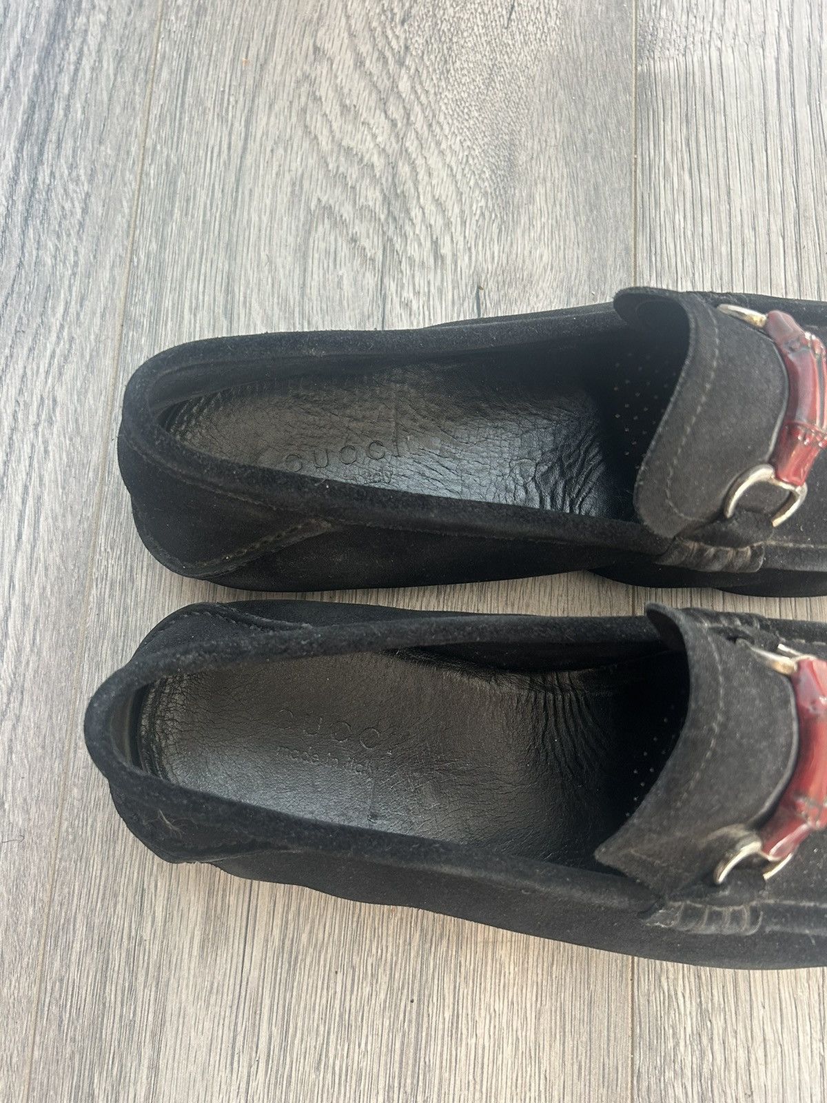Gucci Gucci Tom Ford Era Suede Bamboo Loafers – Iconic Black Size US 11.5 / EU 44-45 - 4 Thumbnail