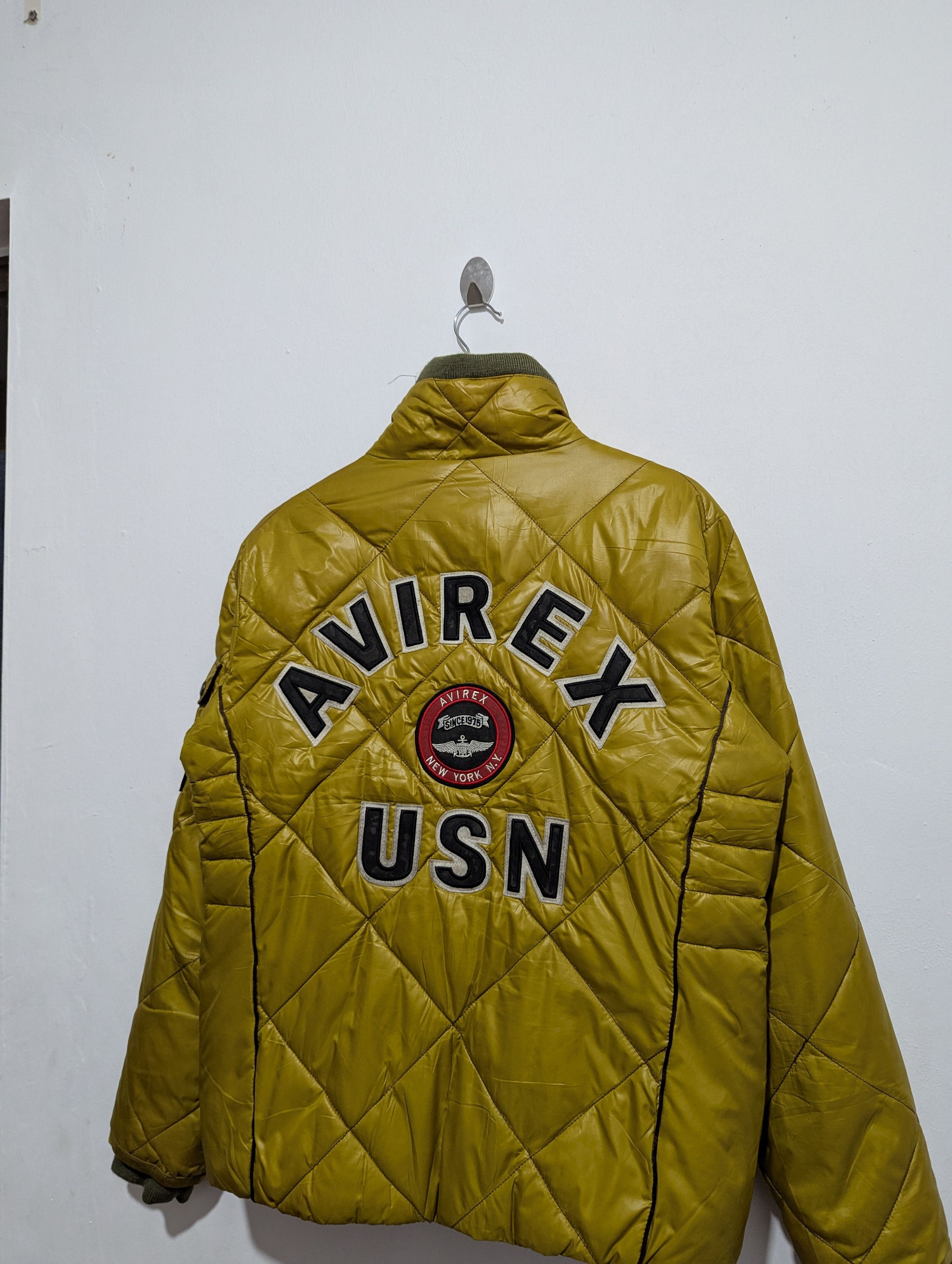 Avirex Air Force Avirex Puffer Jacket Mustard Size US L / EU 52-54 / 3 - 1 Thumbnail
