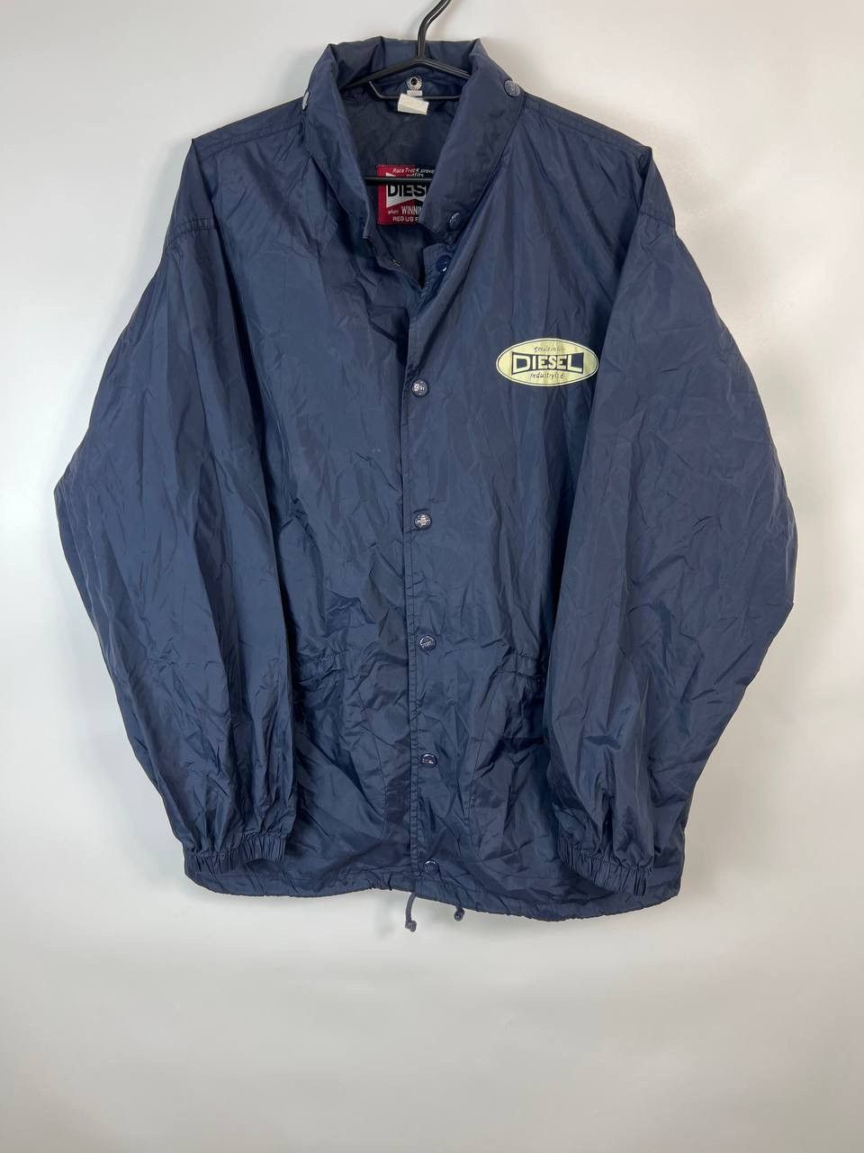 Diesel DIESEL VINTAGE BIG LOGO RARE GREEN NYLON Button Up Jacket Size US XL / EU 56 / 4 - 1 Thumbnail