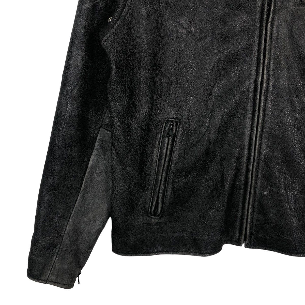 Japanese Brand 🔥90’s Vintage Leather Jacket Biker House Of West Racer Size US XL / EU 56 / 4 - 3 Thumbnail