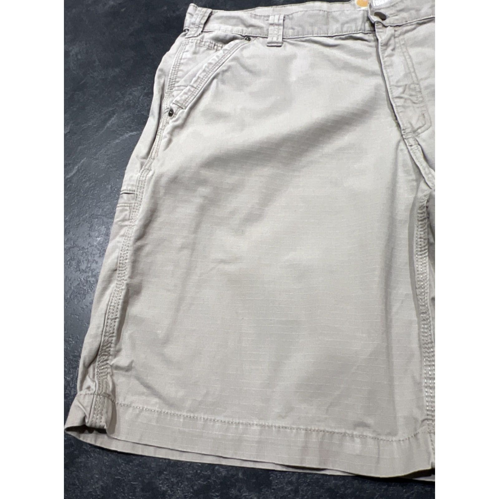 Carhartt Carhartt Men's 38 Relaxed Fit Beige Ripstop Cargo Shorts Utility Workwear Size US 38 / EU 54 - 5 Thumbnail