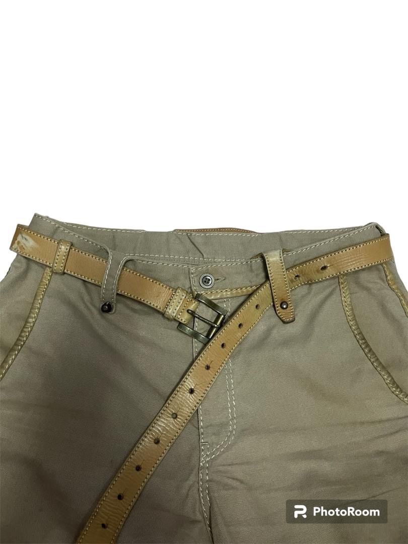 Issey Miyake Issey Miyake Early 2000 A/W Leather Trim Pants with Belt Size US 34 / EU 50 - 17 Thumbnail
