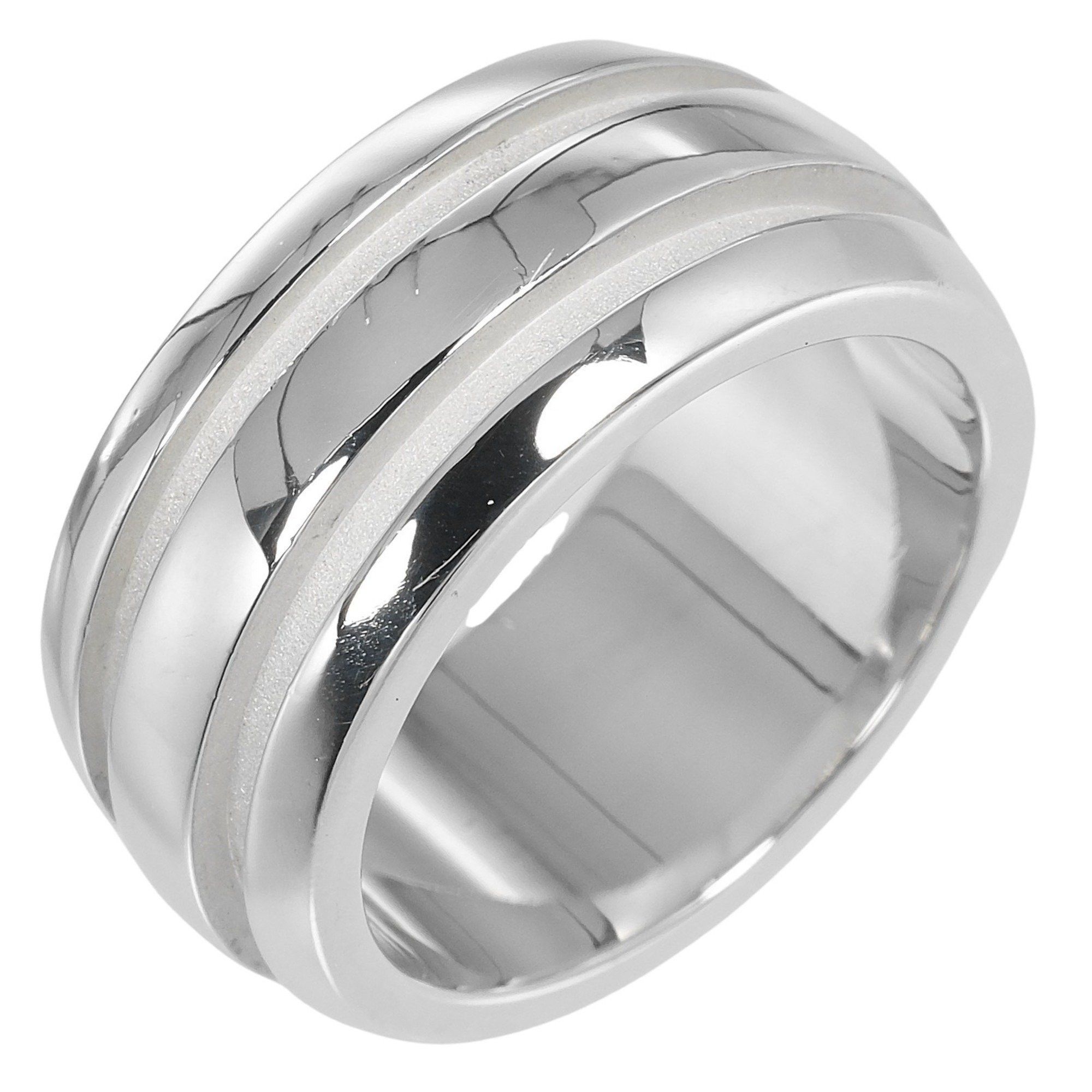Tiffany & Co. Tiffany & Co. Atlas Grooved Double Line Ring, size 11.5, sterling silver, approximately 9.53g, unisex Size ONE SIZE - 1 Thumbnail
