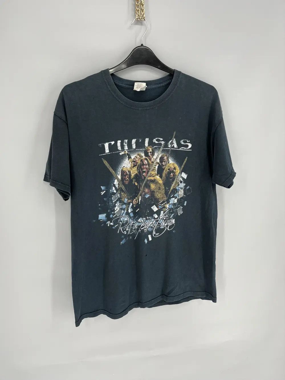 Band Tees Vintage Turisas Metal Band Rasputin Black T-Shirt Size US L / EU 52-54 / 3 - 2 Thumbnail