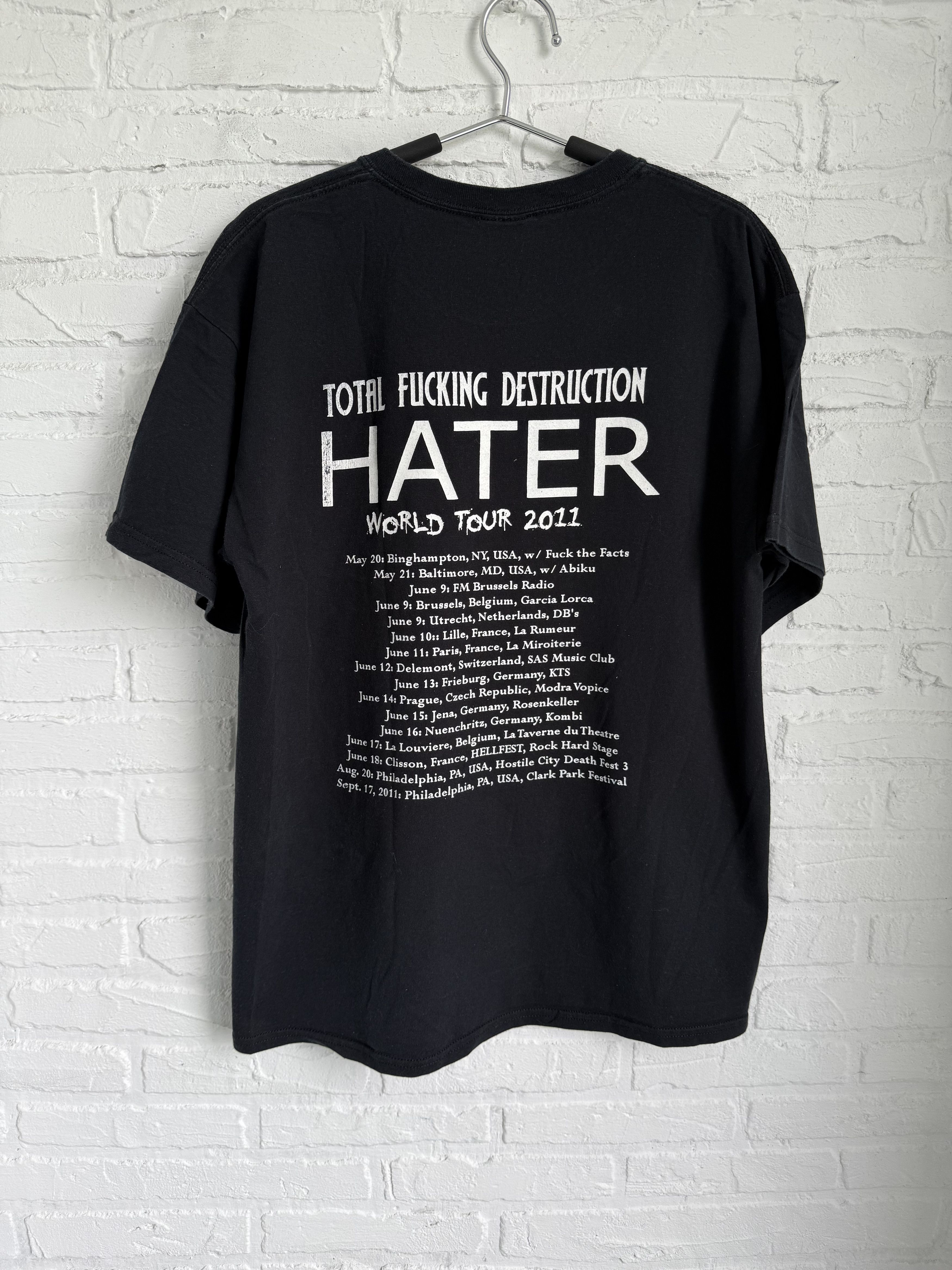 Band Tees × Vintage Vintage 2011 Total Fucking Destruction hater t-shirt Size US L / EU 52-54 / 3 - 2 Thumbnail