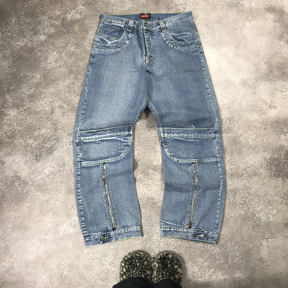 Vintage Vintage 90s Baggy Distressed Jeans Grunge Skate Thrashed 36 Size US 36 / EU 52 - 2 Thumbnail