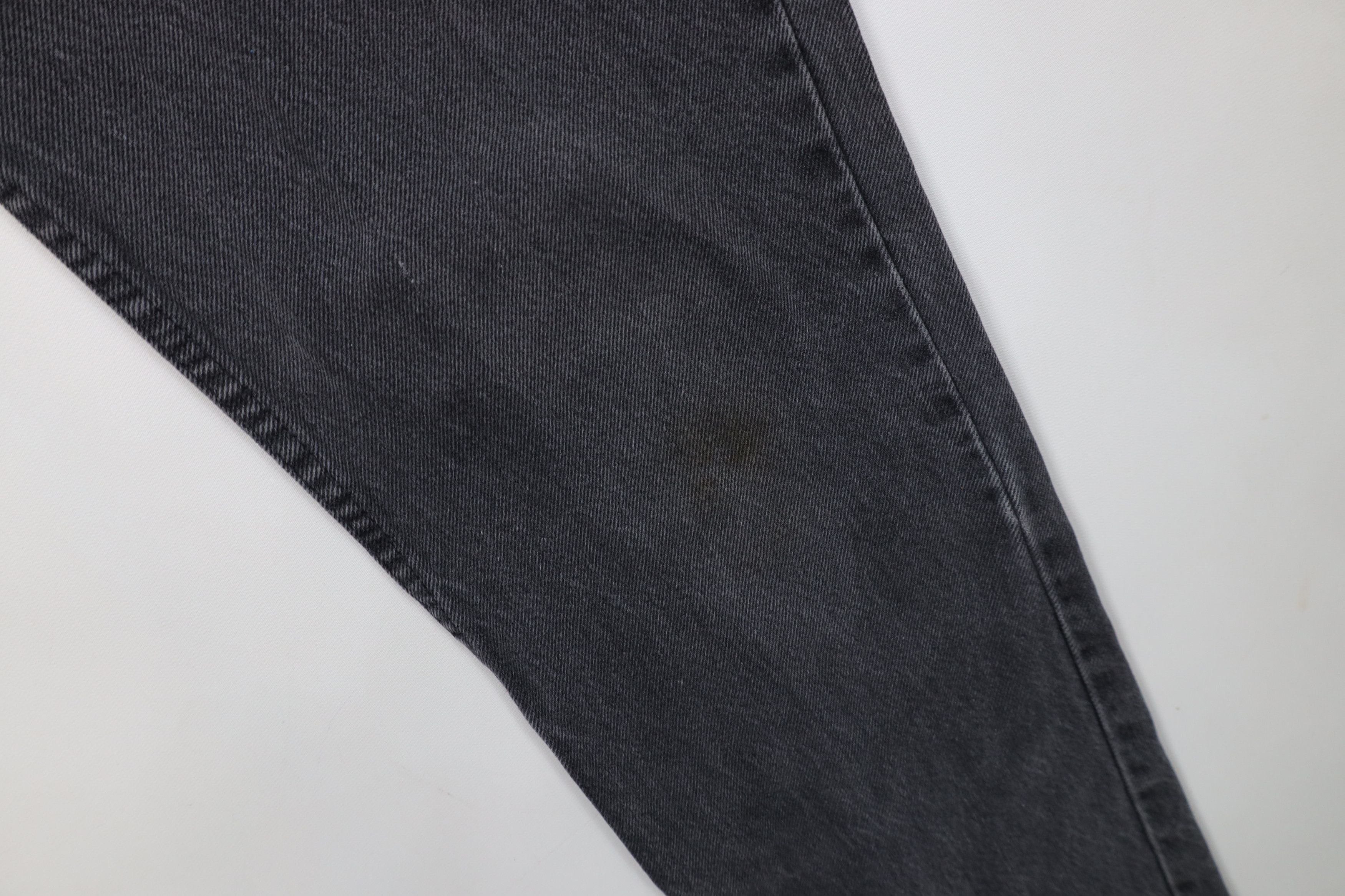 Vintage Vintage 70s Streetwear Straight Leg Denim Jeans Black USA Size US 36 / EU 52 - 7 Thumbnail