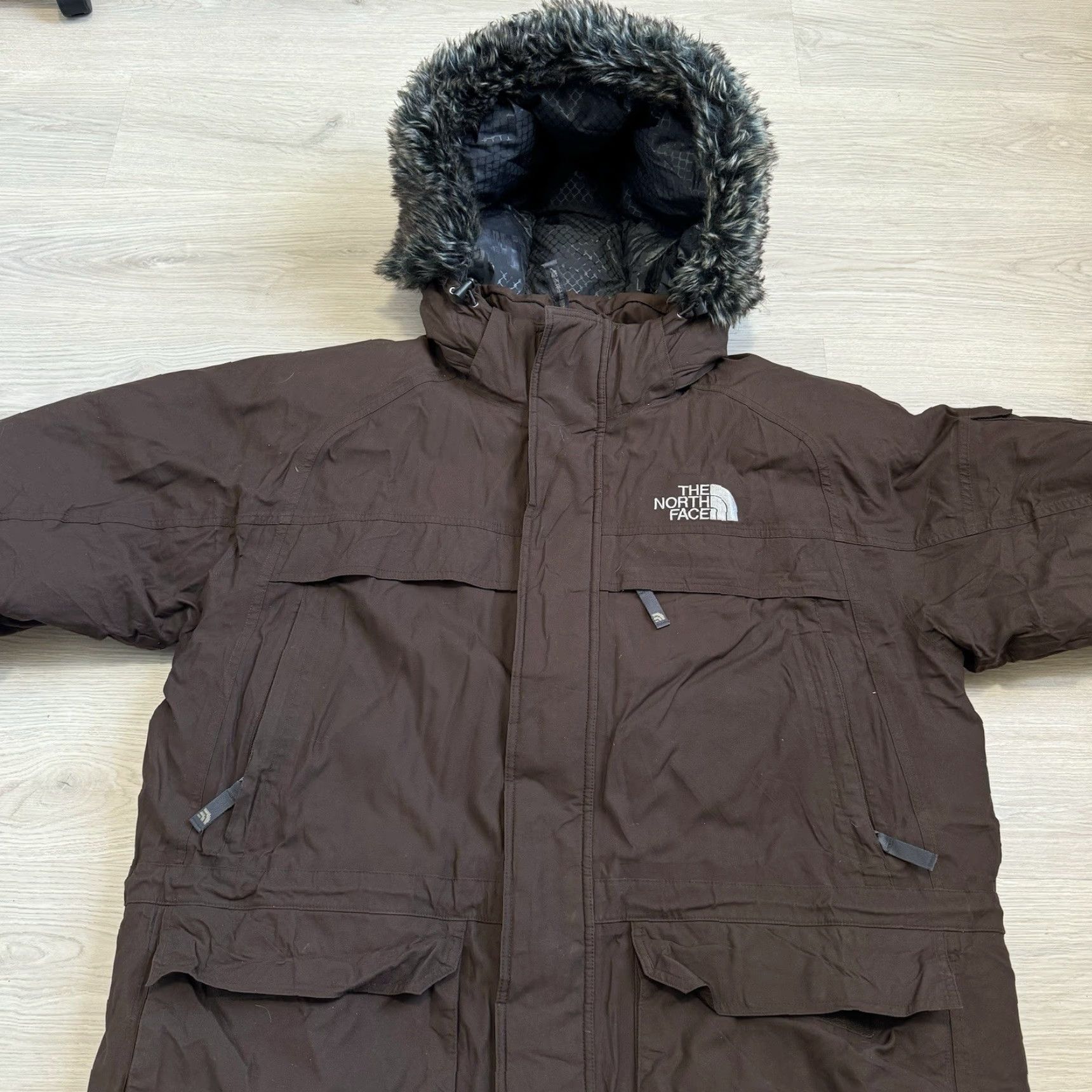 The North Face VINTAGE The North Face McMurdo Expedition Parka Jacket XL Brown RARE Weatherproof Windproof Insulated Hooded Zipper Pockets Logo 80s 90s Mens Size US XL / EU 56 / 4 - 4 Thumbnail