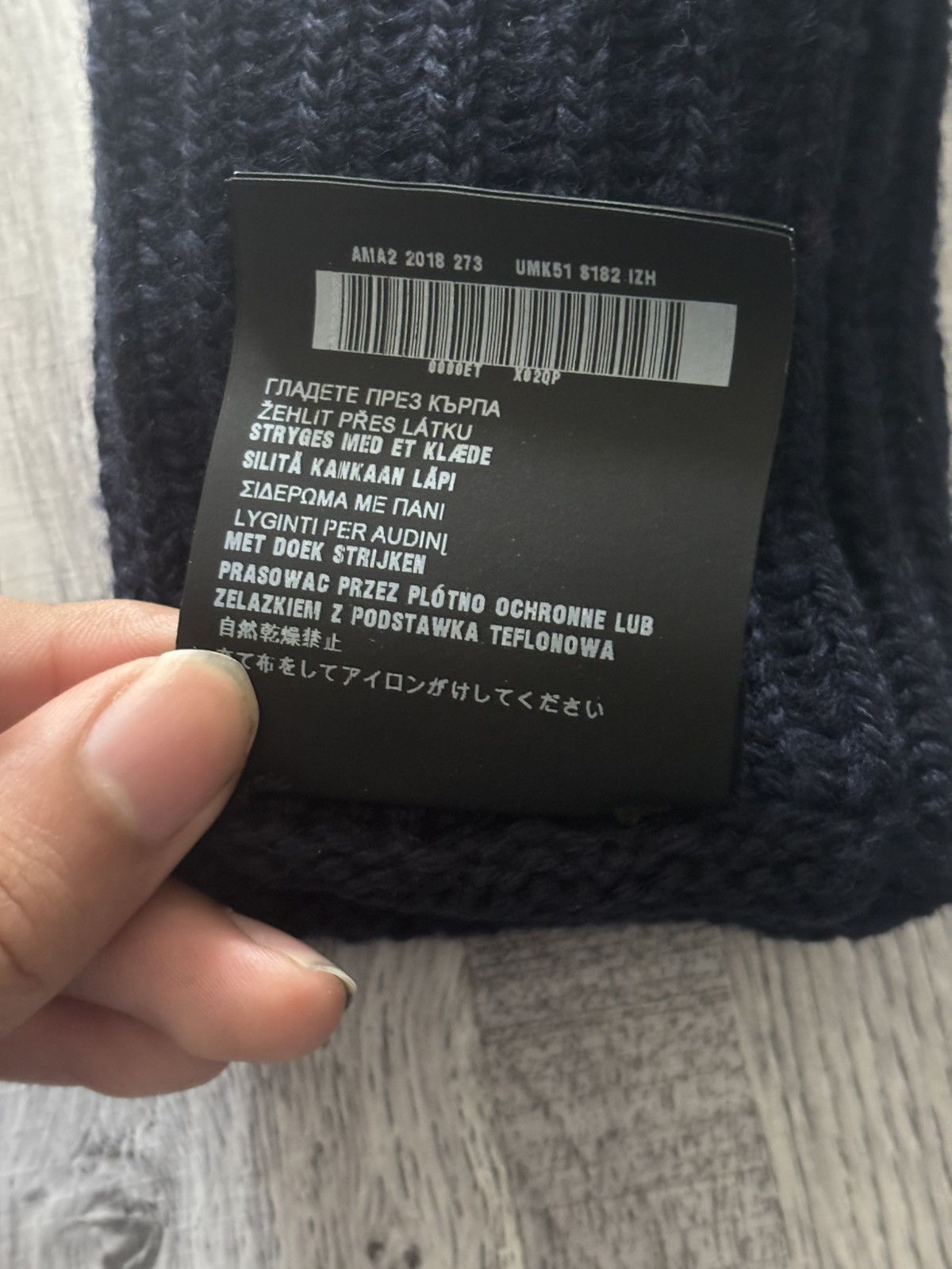 Prada Prada Navy Blue knitted AW18 GLOVES Size ONE SIZE - 11 Thumbnail