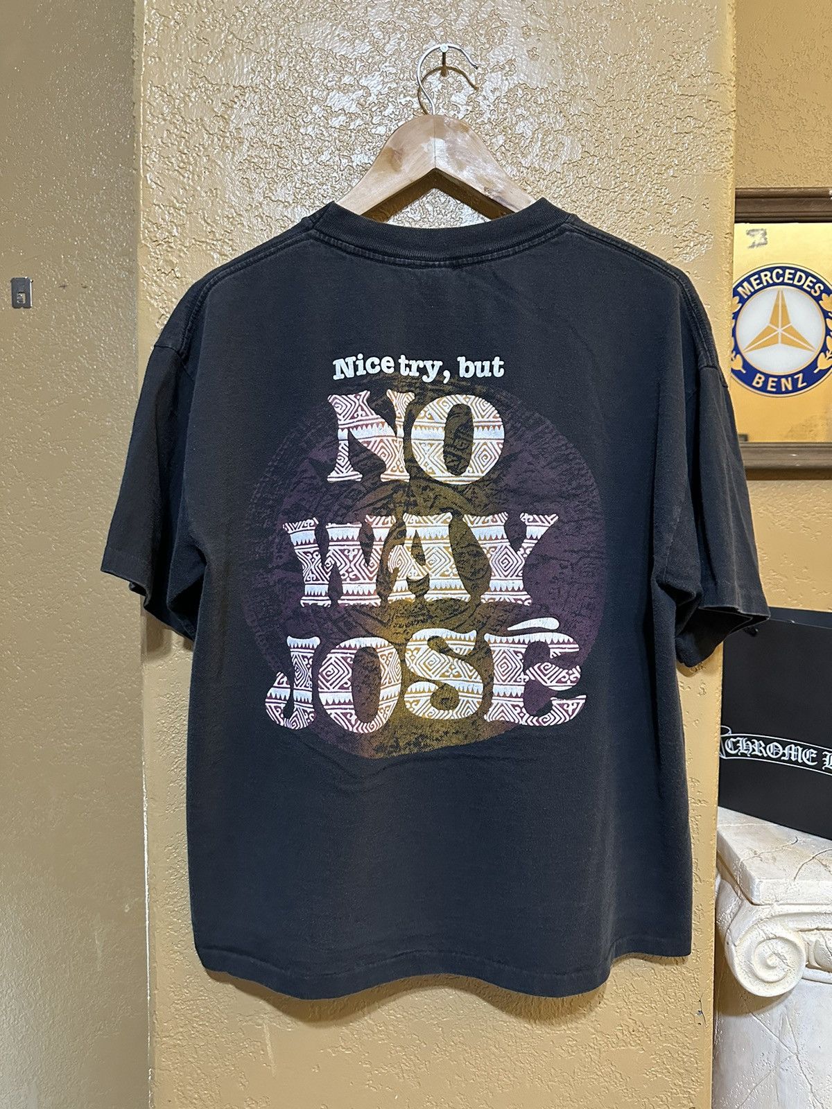 Vintage Vintage 90s Nice Try But No Way Jose Taco Joe T Shirt Boxy Size US L / EU 52-54 / 3 - 1 Thumbnail