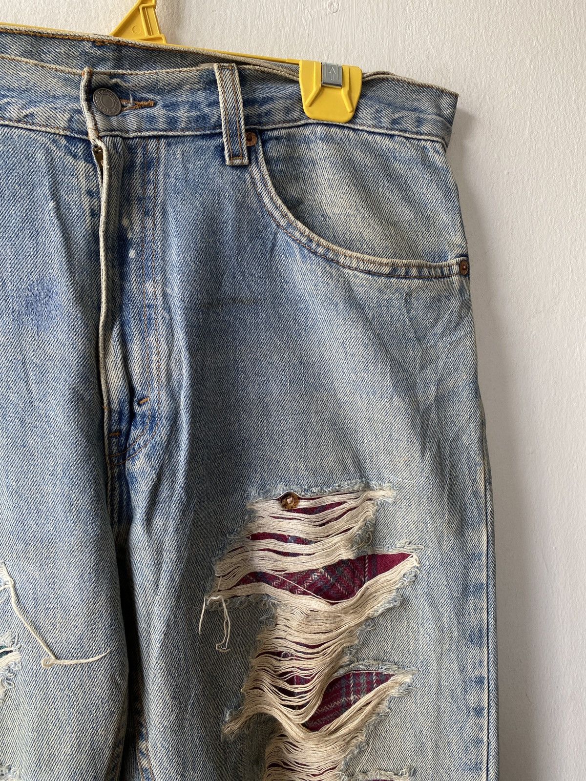 Levi's Vintage 90’s Levi’s 505 Distressed Denim Size US 32 / EU 48 - 9 Thumbnail