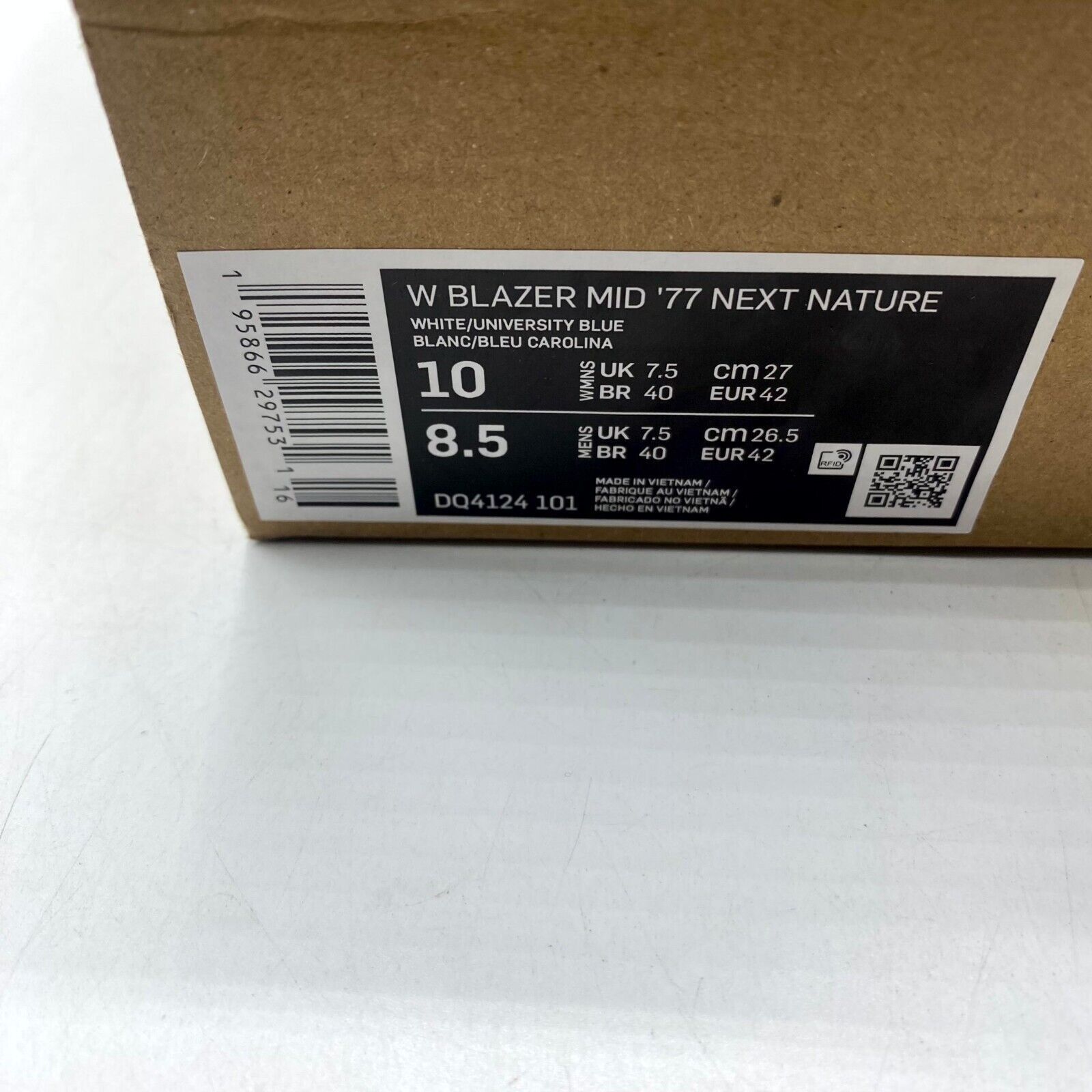 Nike NEW Nike Blazer Mid '77 Next Nature White Sneaker DQ4124-101 Size US 10 / IT 40 - 9 Thumbnail