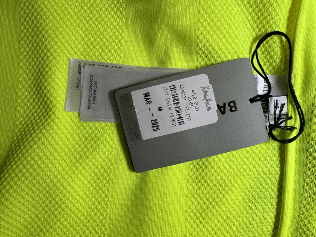 Balenciaga Balenciaga Fluo Yellow Striped Mesh Shirt Size M Size US M / EU 48-50 / 2 - 17 Thumbnail