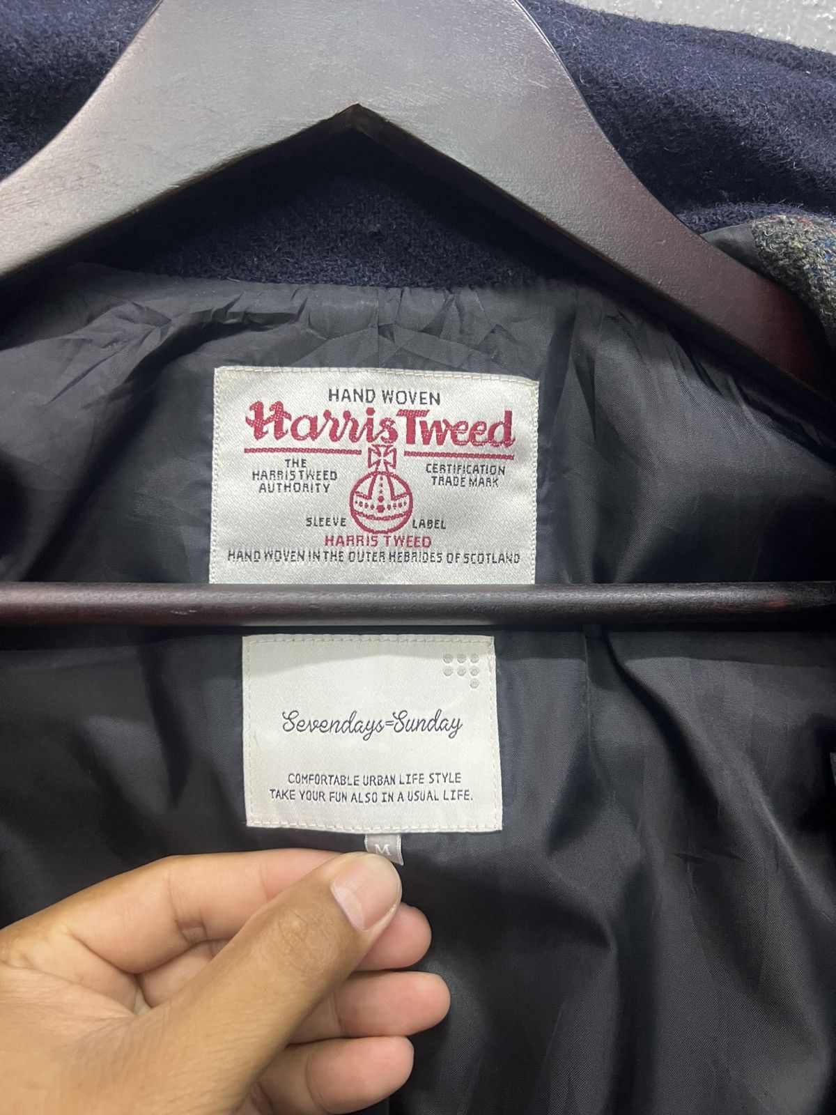 Harris Tweed Harris Tweed Hand Wooven Coat Jacket Size M / US 6-8 / IT 42-44 - 7 Thumbnail