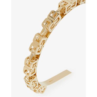Givenchy o1srvl11e0724 Size: OS / G Cube Monogram Headband in Gold Size ONE SIZE - 4 Thumbnail
