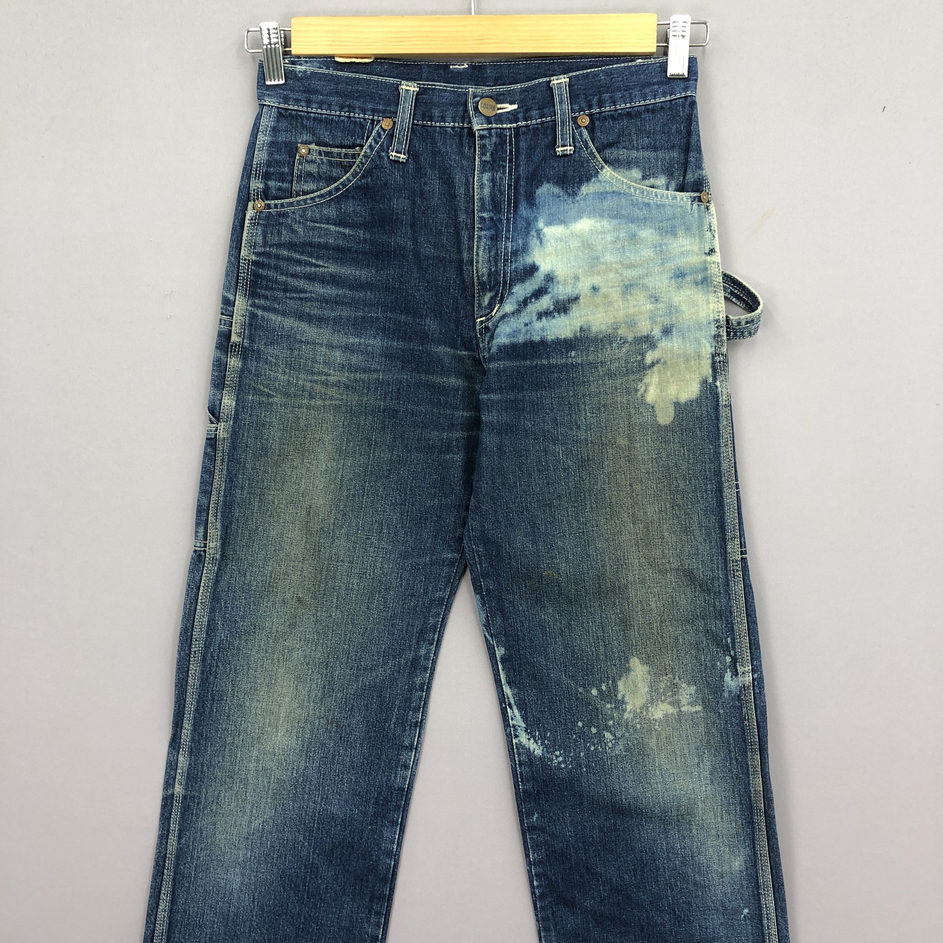 Japanese Brand Vintage 70s Cosmo Carpenter Jeans Workwear Denim - GF30289 Size 28" / US 6 / IT 42 - 3 Thumbnail