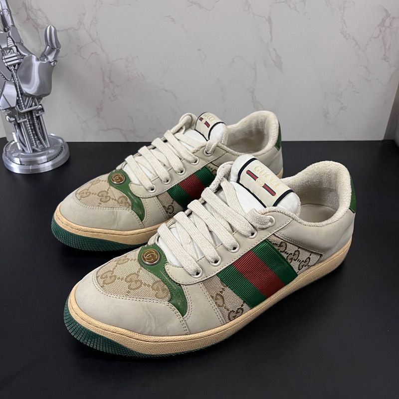 Gucci Gucci Screener Vintage Sneakers in Green 0079 Size US 9.5 / EU 42-43 - 1 Thumbnail