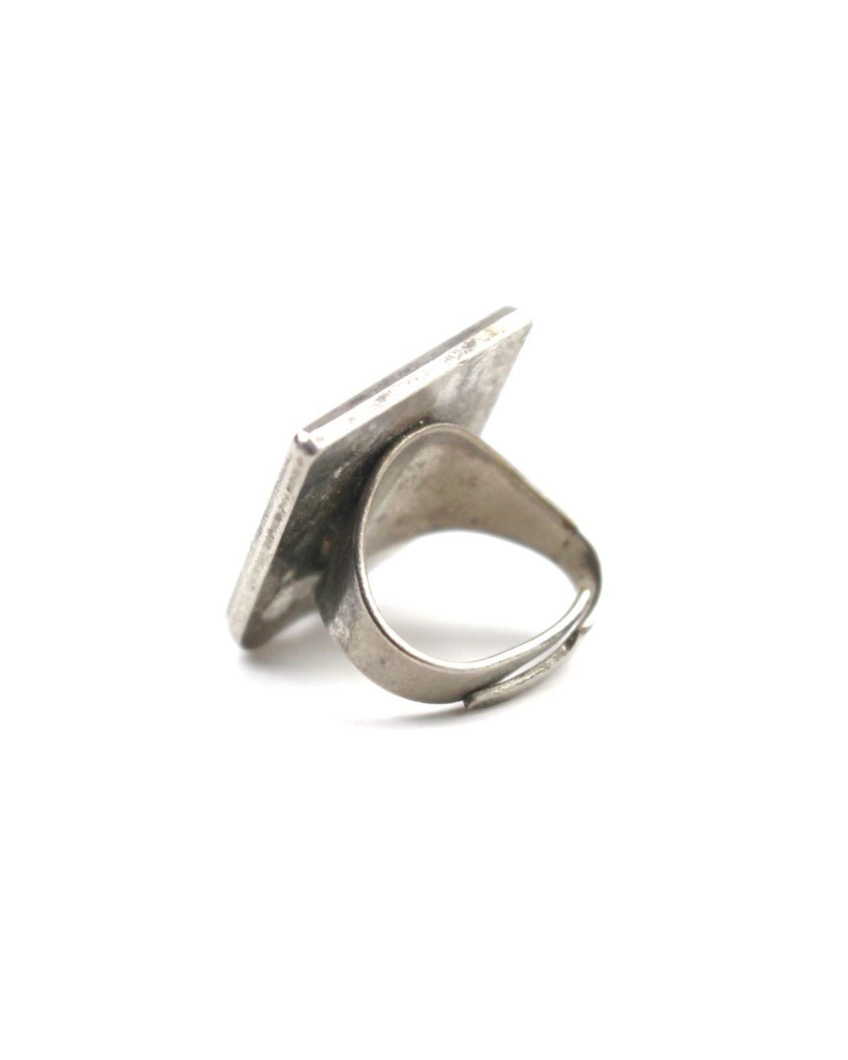 Vintage 2000S JAPANESE MADE EAGLE MOTIF CREST SIGNET RING Size ONE SIZE - 3 Thumbnail