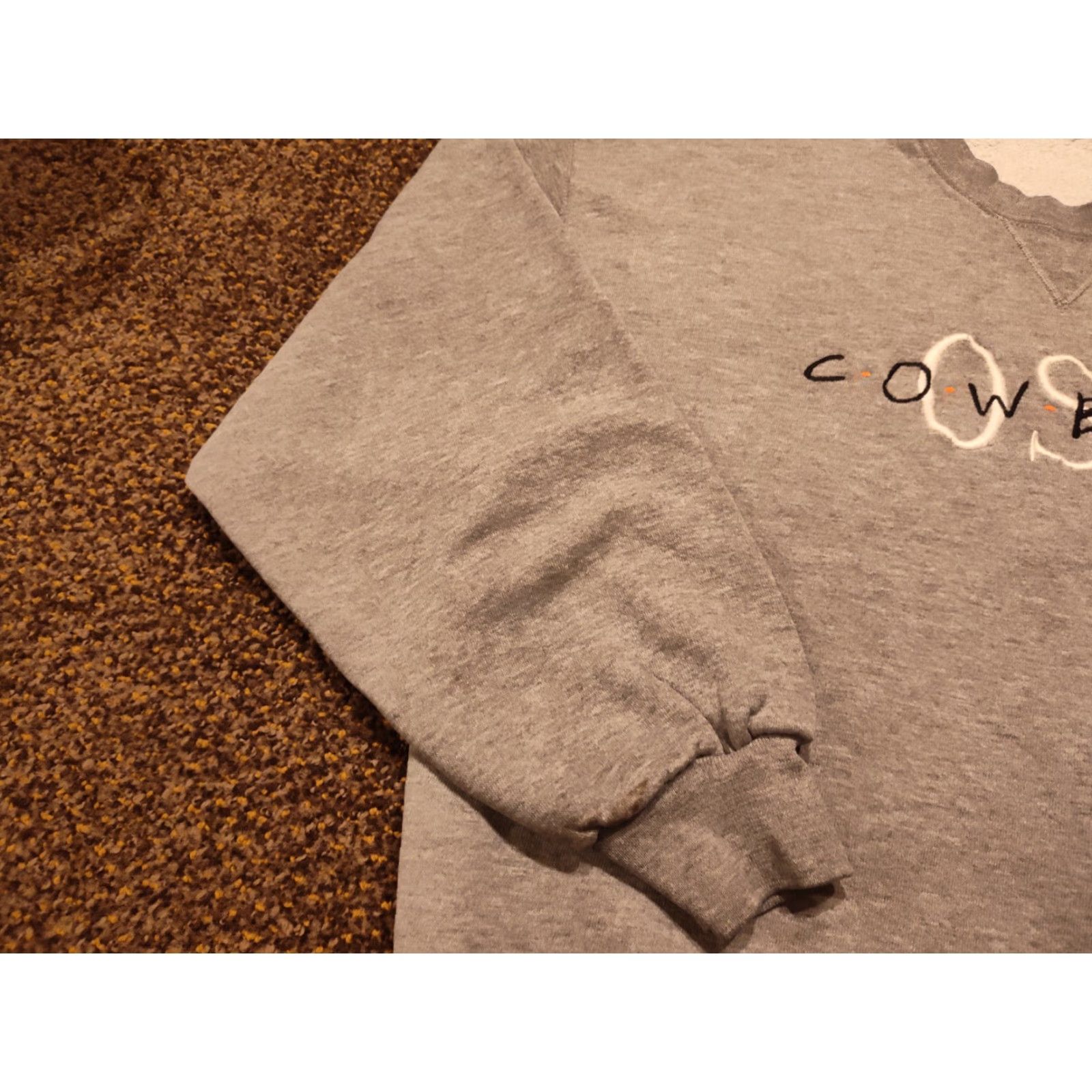 Vintage Vtg Russell Oklahoma State Cowboys OSU Crewneck Sweatshirt Gray Name Spellout Size US M / EU 48-50 / 2 - 5 Thumbnail