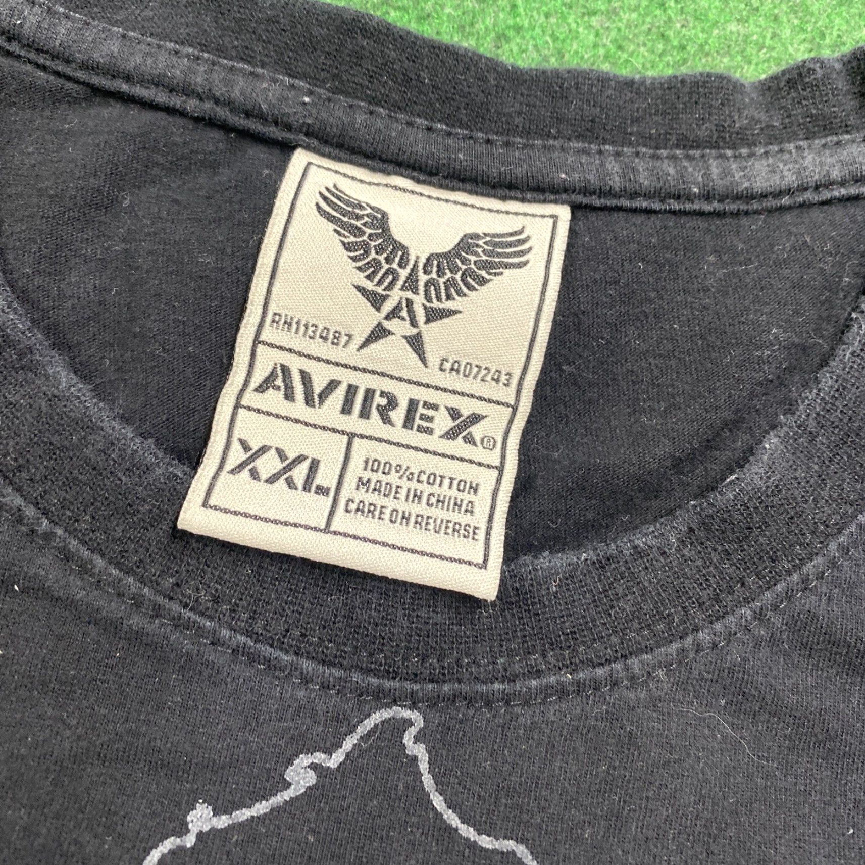 Avirex VINTAGE Avirex Shirt Mens 2XL Black 90S Y2K Sky Kings Emo Grunge Punk Baggy Tee Size US XXL / EU 58 / 5 - 3 Thumbnail
