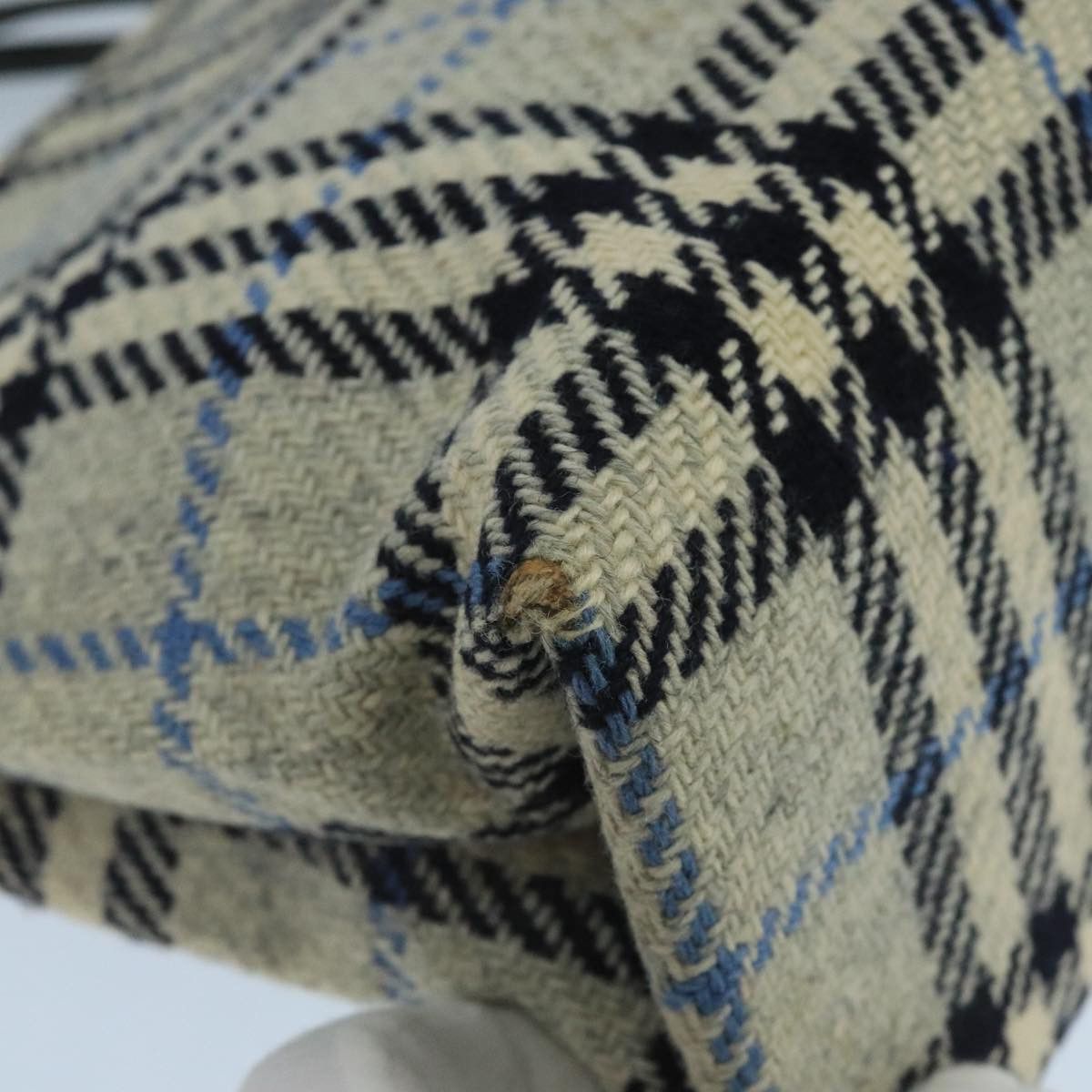 Burberry Burberry Nova Check Hand Bag Wool Gray Size ONE SIZE - 14 Thumbnail