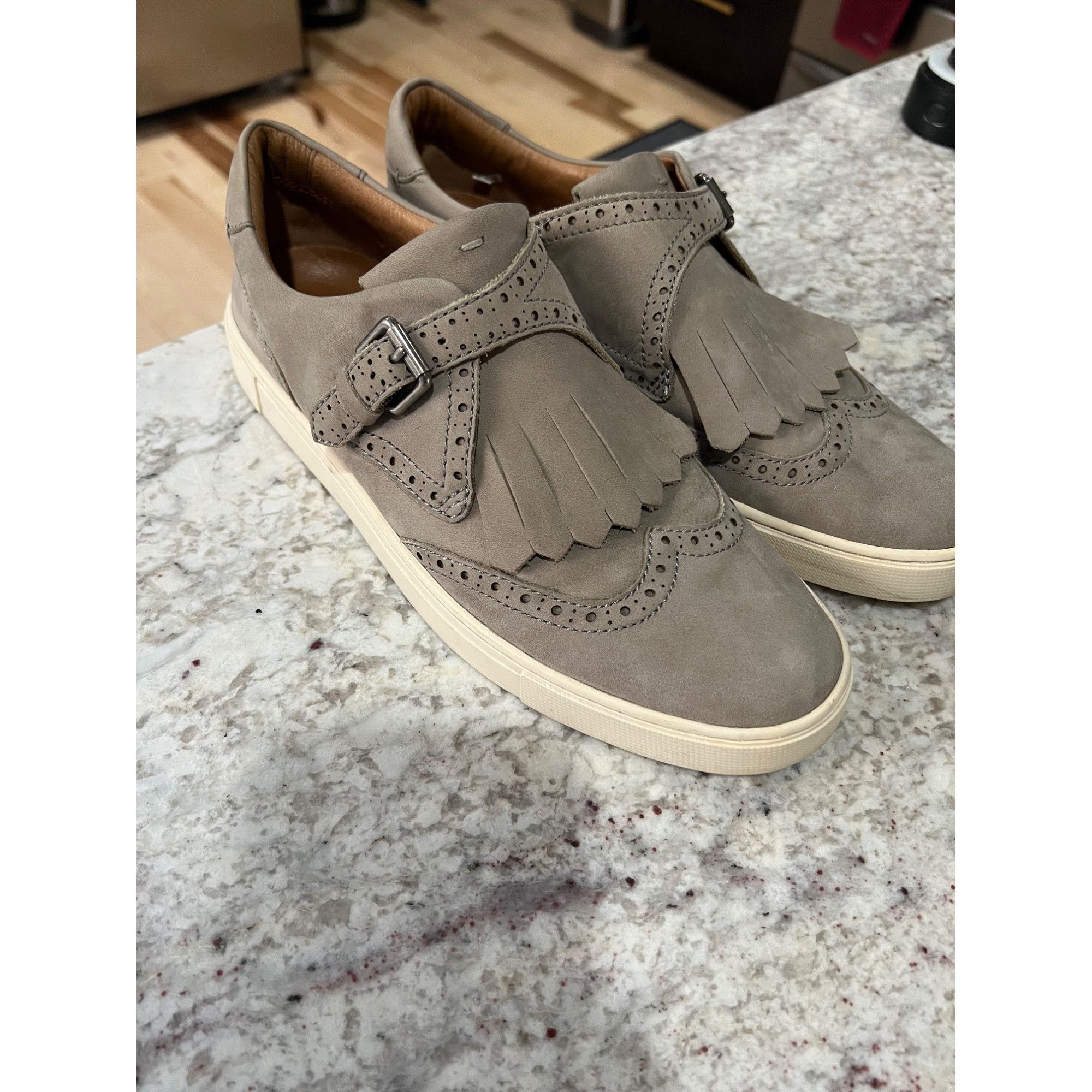 Frye Frye Gemma Suede Kiltie Women's Oxford Shoes - Size 9.5M Size US 9.5 / IT 39.5 - 2 Thumbnail