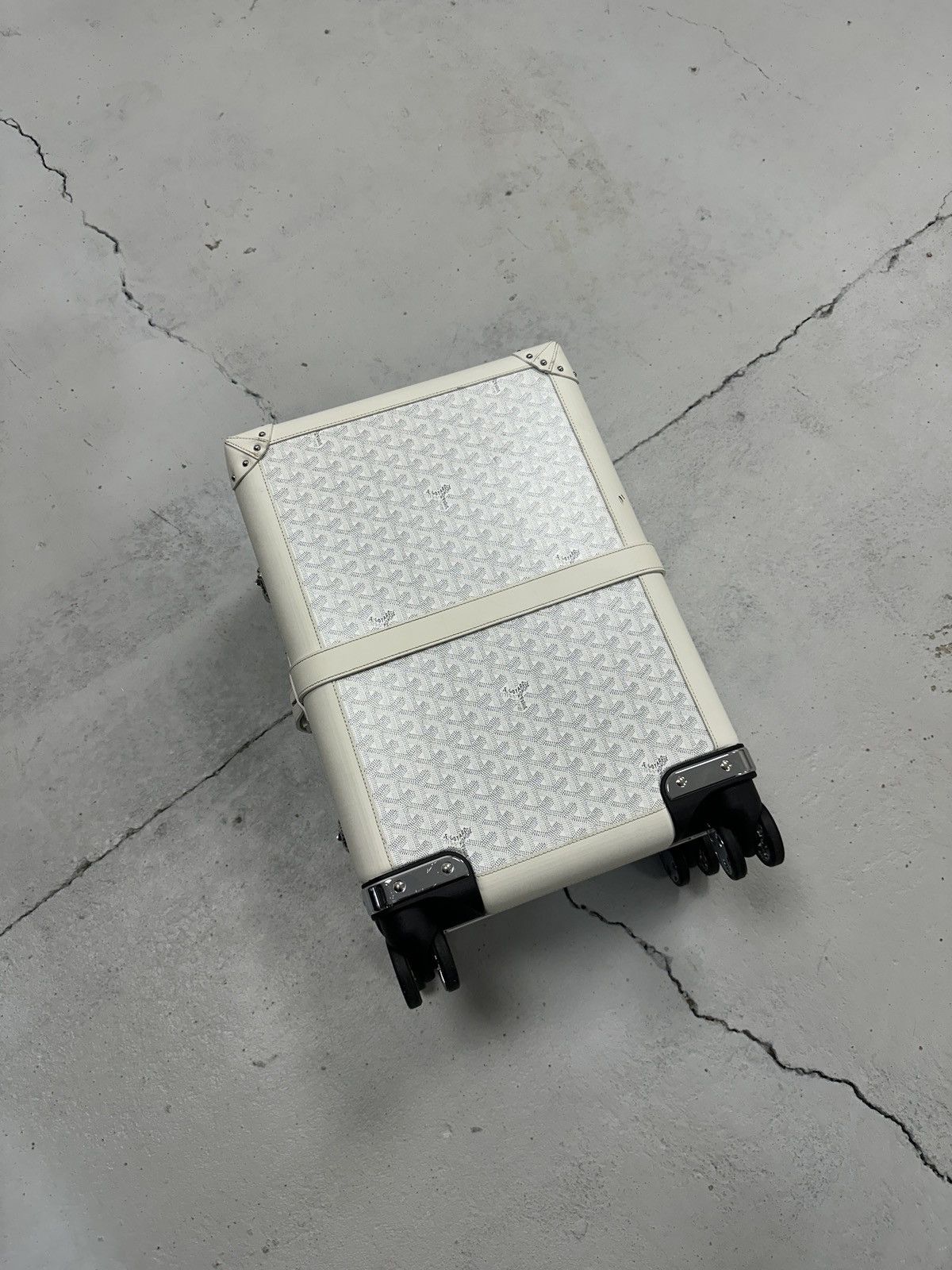 Goyard Goyard Bourget PM Trolley Suitcase White 23L Size ONE SIZE - 1 Thumbnail