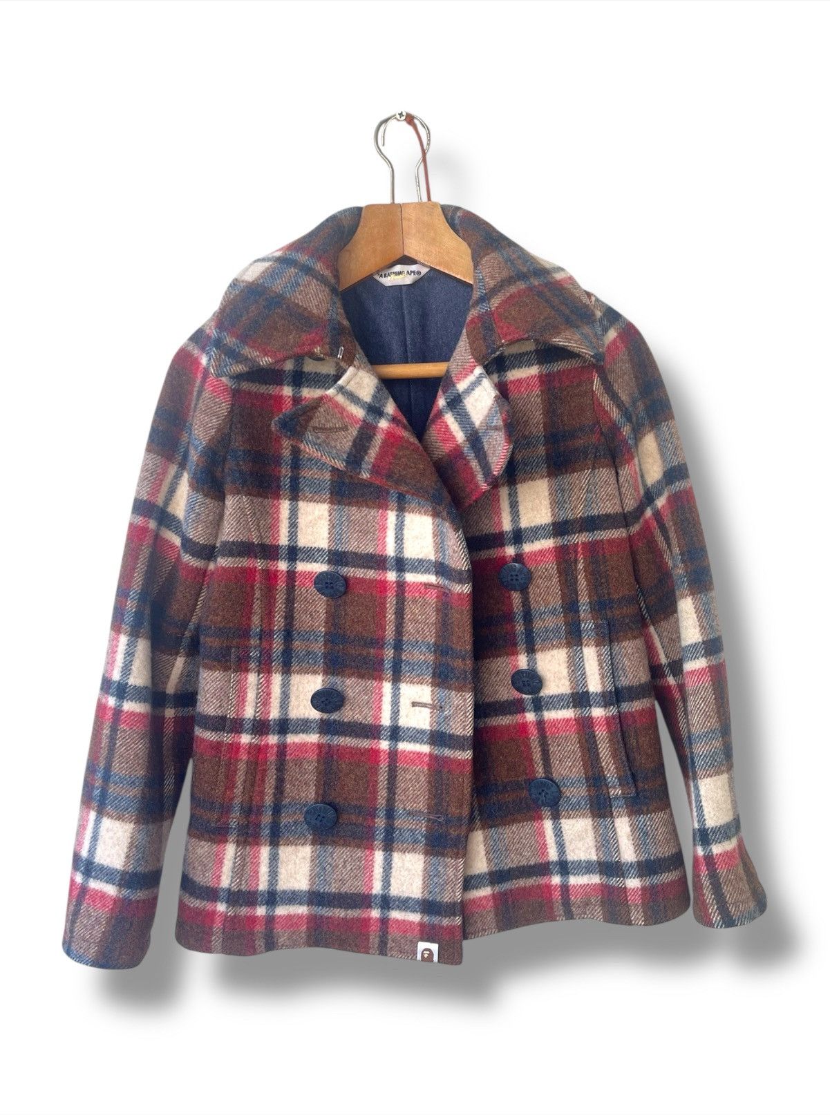 Bape Plaid Short Peacoat Size XXS / US 00 / IT 34 - 1 Thumbnail