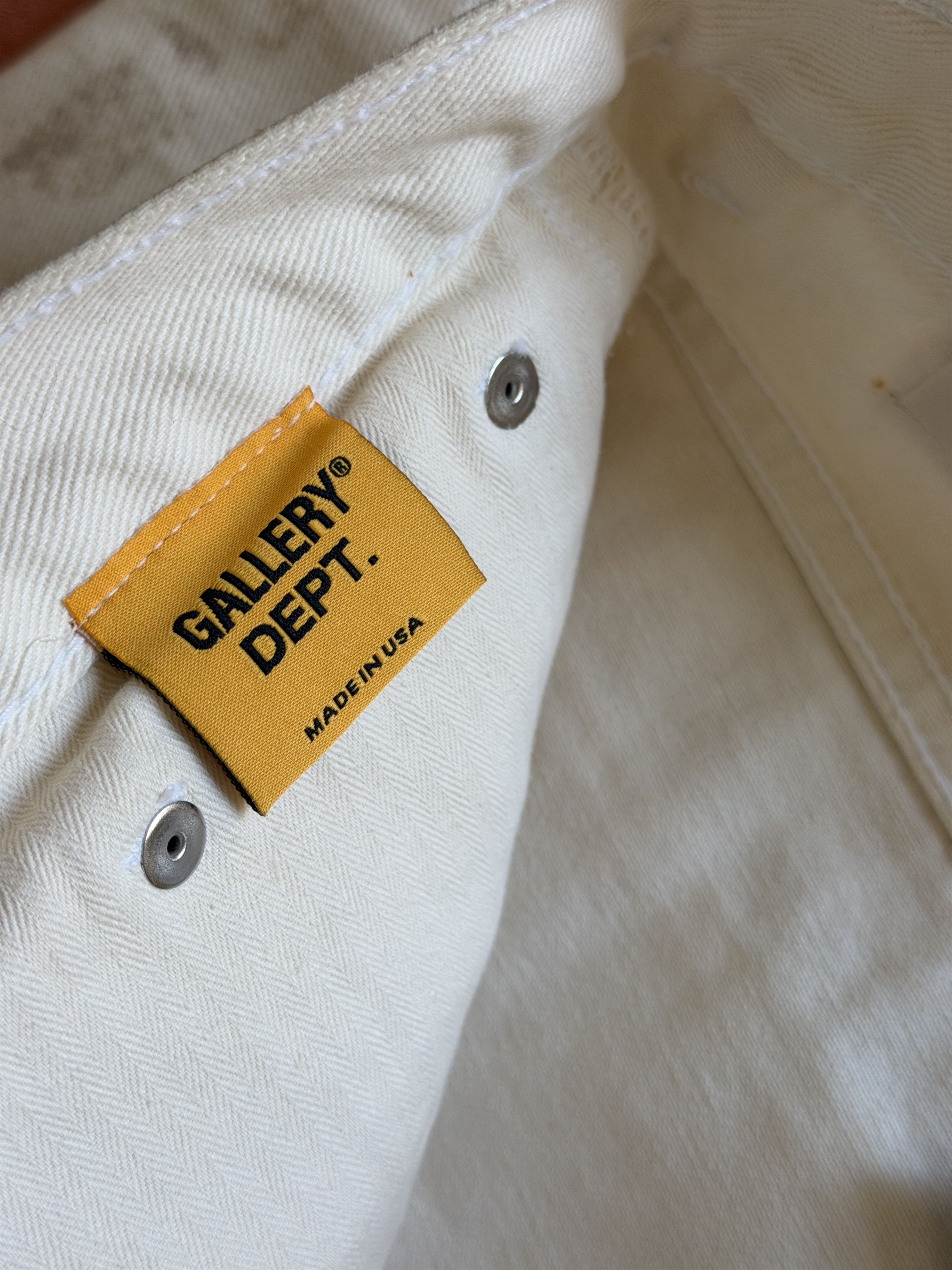 Gallery Dept. Gallery Dept. Brisko LA Flare Carpenter Pants Antique White Size US 34 / EU 50 - 9 Thumbnail