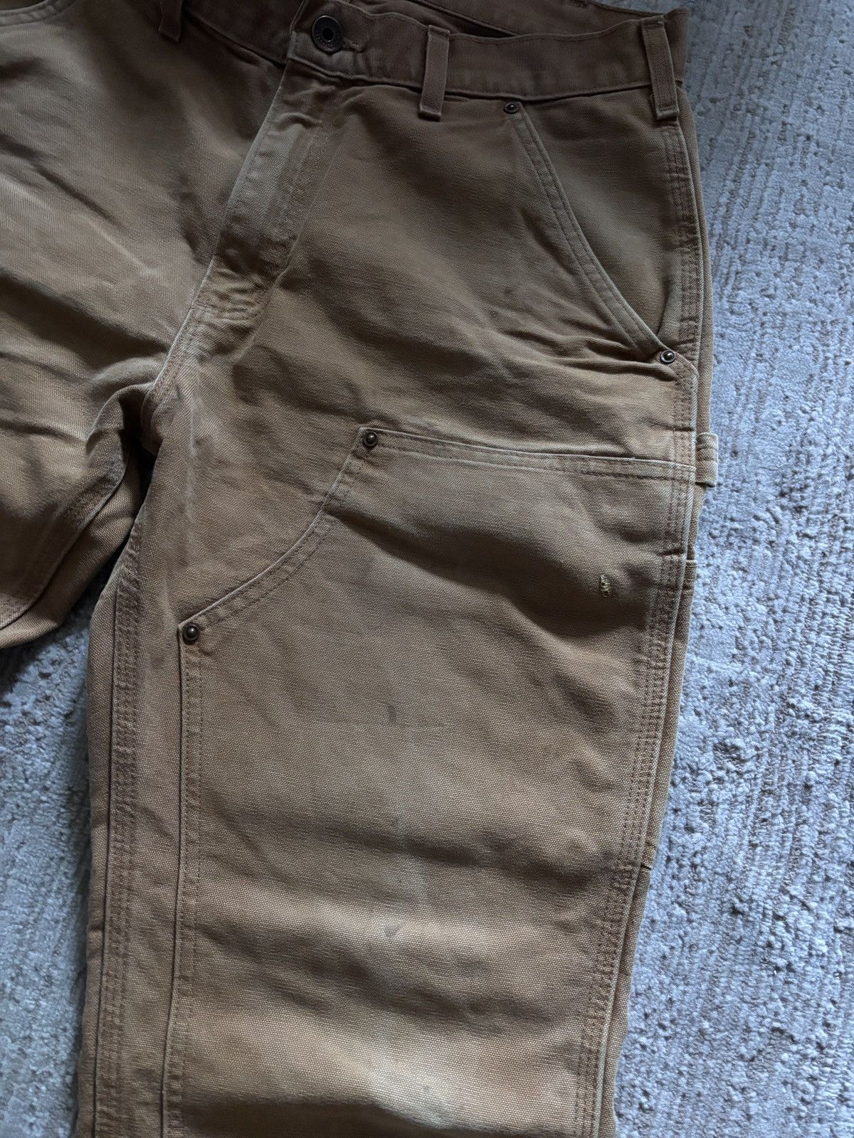 Carhartt Carhartt Vintage Brown Double knee carprenter pants Size US 34 / EU 50 - 7 Thumbnail