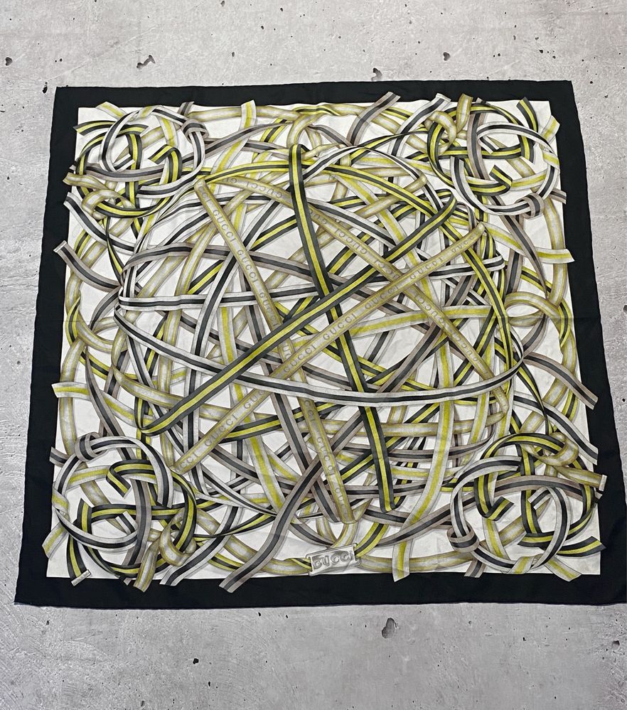 Gucci Vintage Gucci Silk Scarf Kerchief Size ONE SIZE - 1 Thumbnail