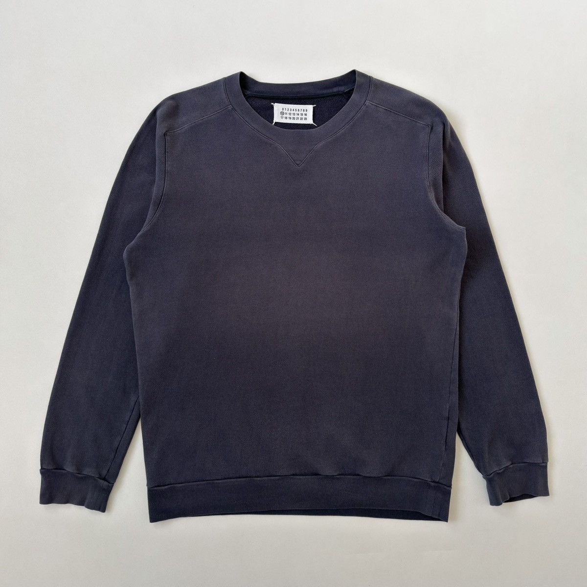 Maison Margiela S/S 10 ‘Faded’ Blue Cotton Sweat Shirt Size US M / EU 48-50 / 2 - 2 Thumbnail