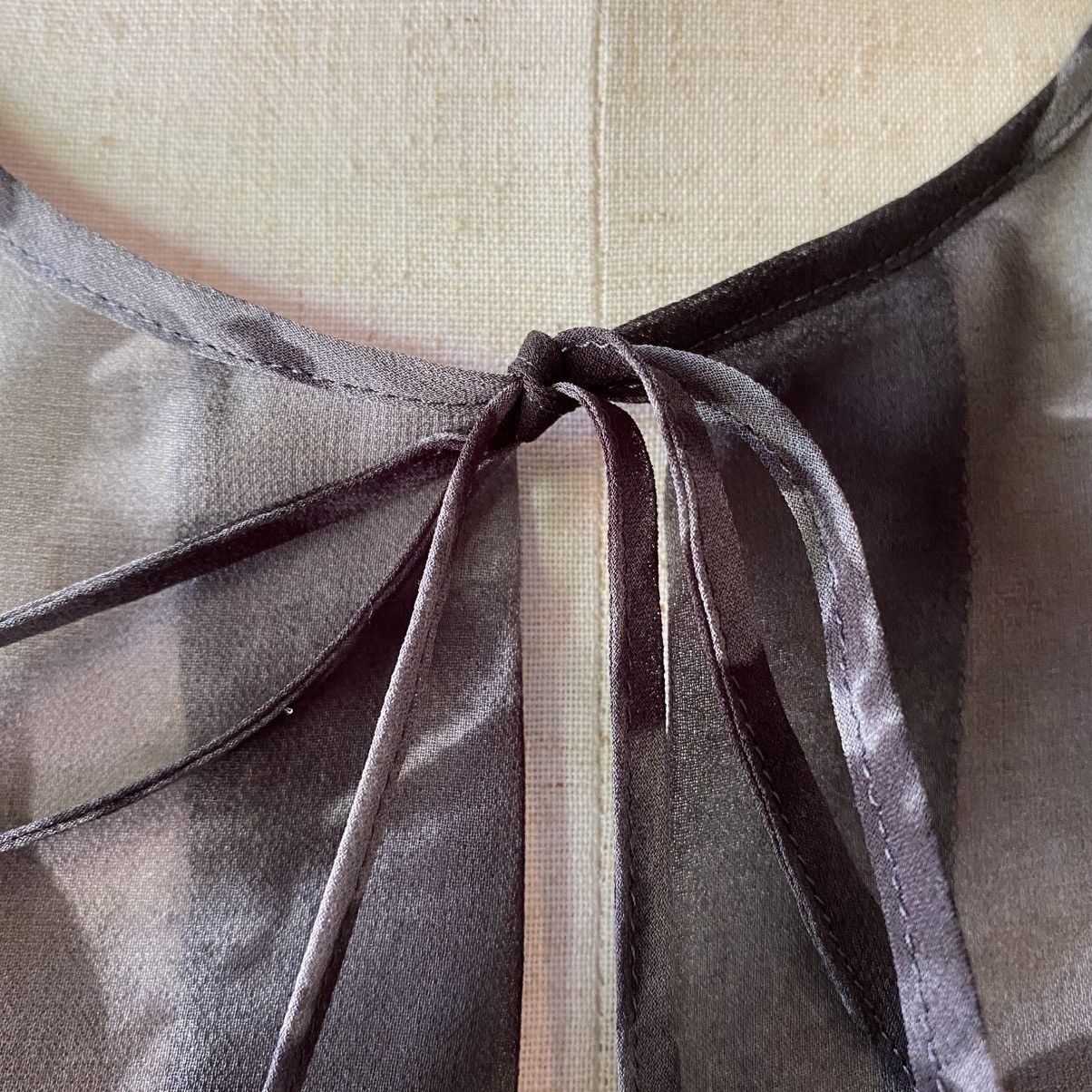 Givenchy GIVENCHY Transparent Gray Floral Sleeveless Blouse Size M / US 6-8 / IT 42-44 - 20 Thumbnail