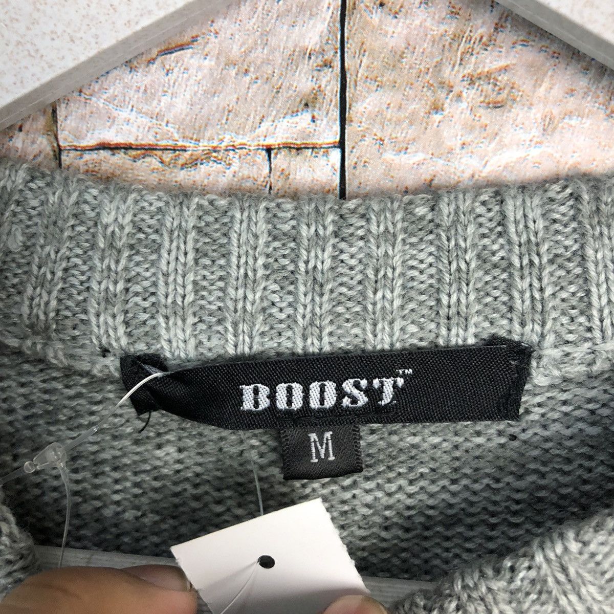 Vintage Boost Grey navajo art design sweatshirt Knitwear #A257 Size US S / EU 44-46 / 1 - 9 Thumbnail