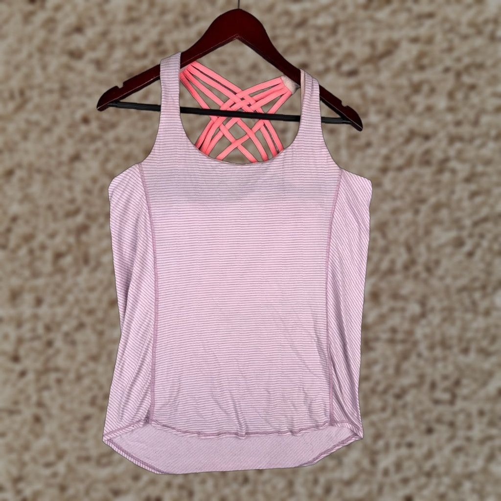 Lululemon Lululemon Shirt Women 6 Pink Wild Tank Bra Seriously Light Luon Yoga Gym W1I80S Size M / US 6-8 / IT 42-44 - 1 Thumbnail