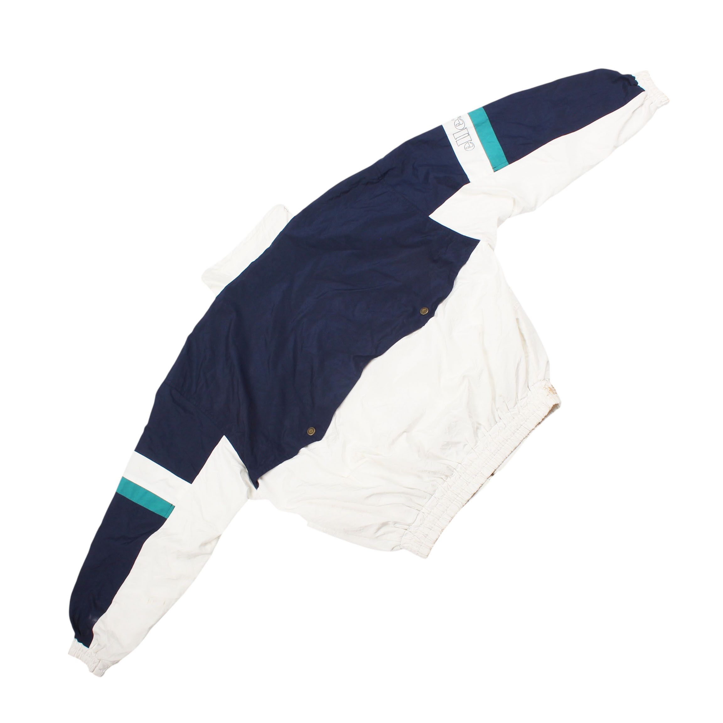 Ellesse Ellesse Windbreaker Jacket Navy White Logo 90s Y2K Size US M / EU 48-50 / 2 - 5 Thumbnail