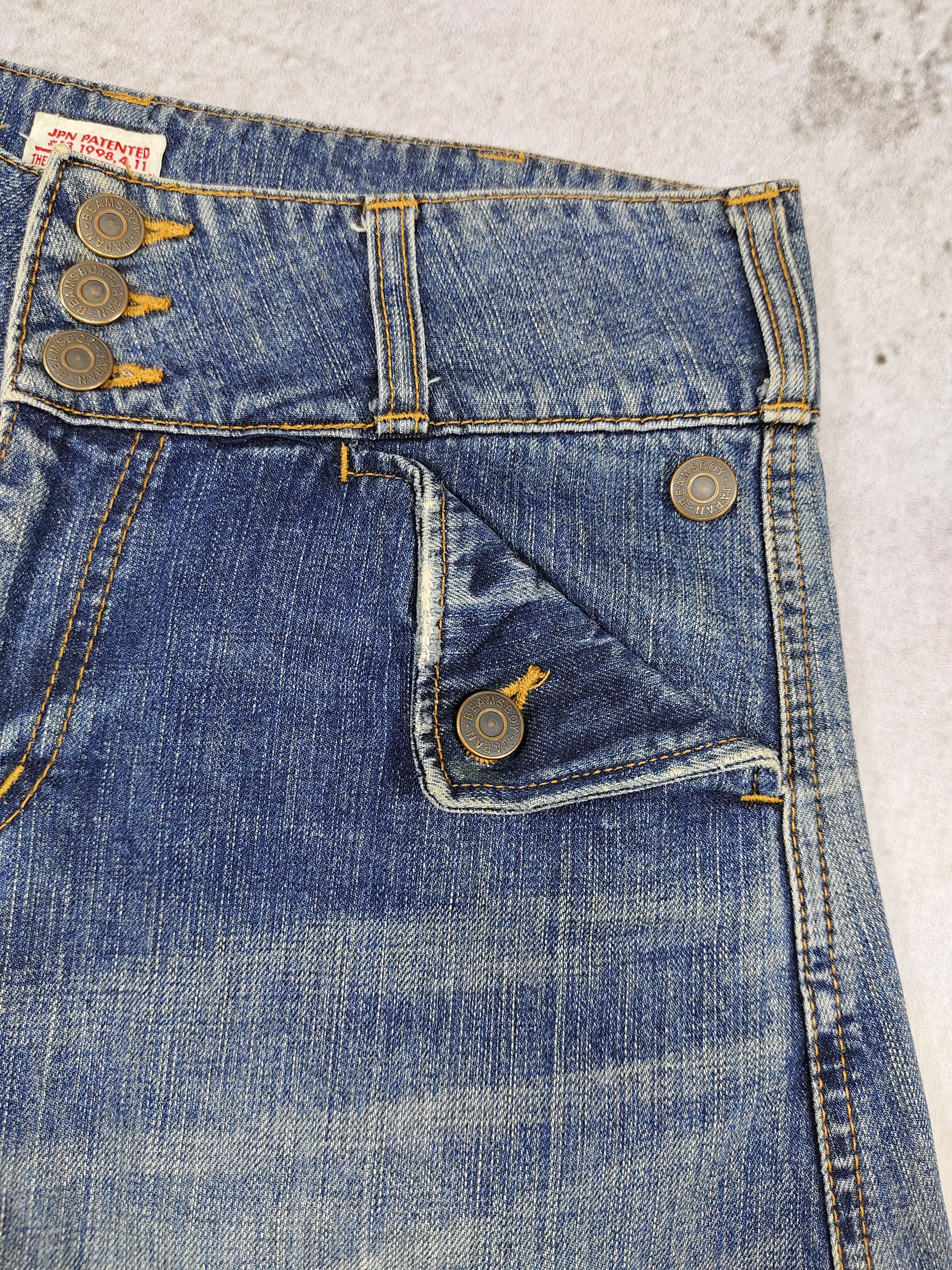 Beams Plus 2000s Beams Boy- Hakama Silhouete Coulotte Wide Leg Denim Size 30" / US 8 / IT 44 - 5 Thumbnail